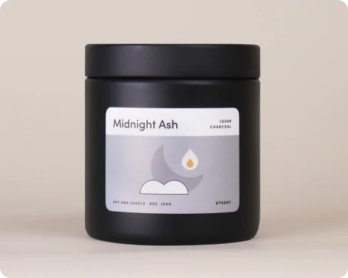 Midnight Ash Bathroom Candle