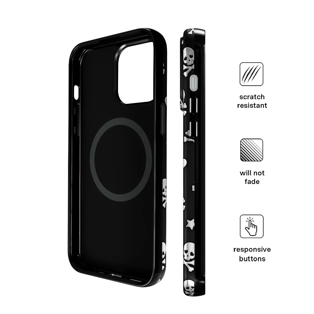 Chrome Skulls iPhone Case