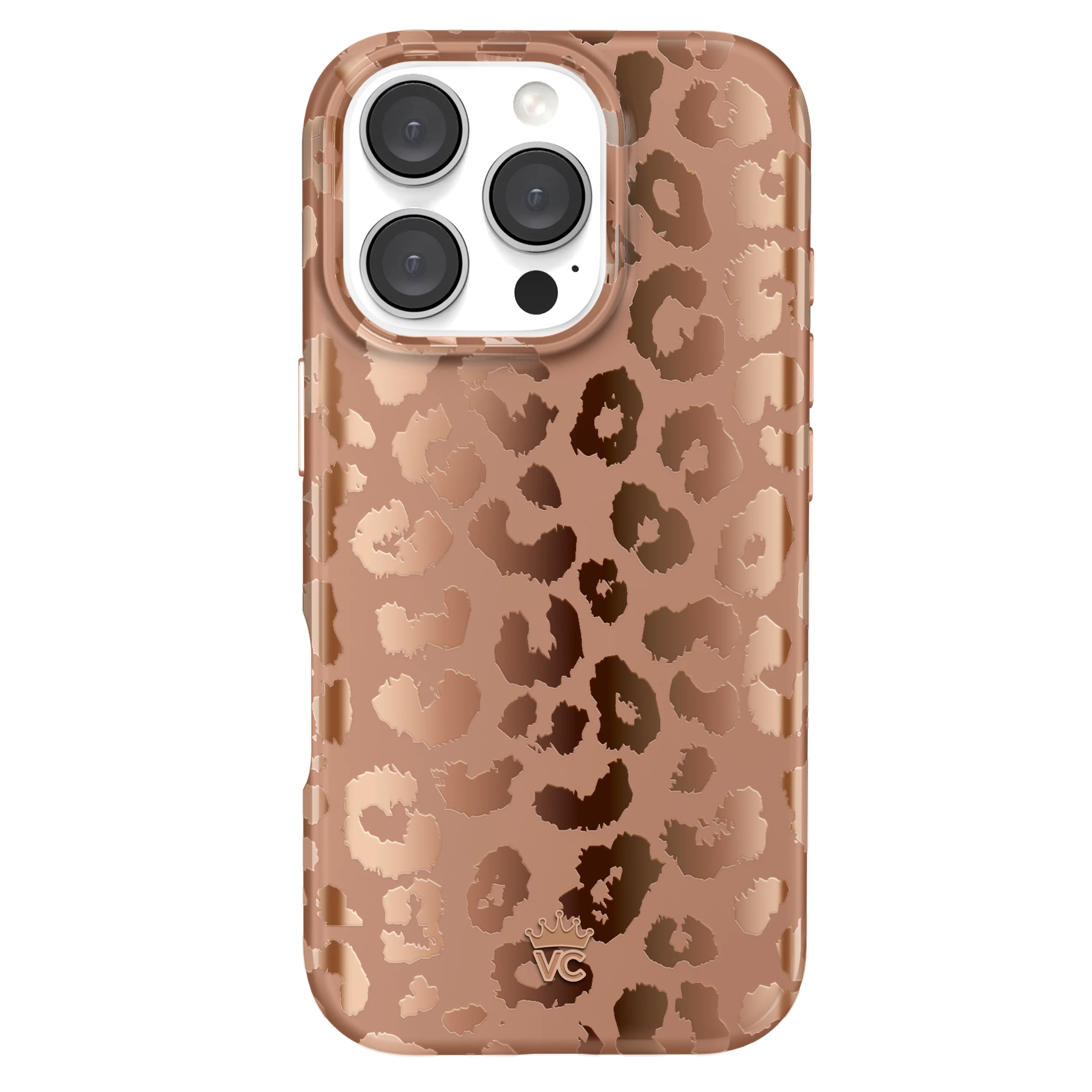 Bronze Chrome Leopard iPhone Case