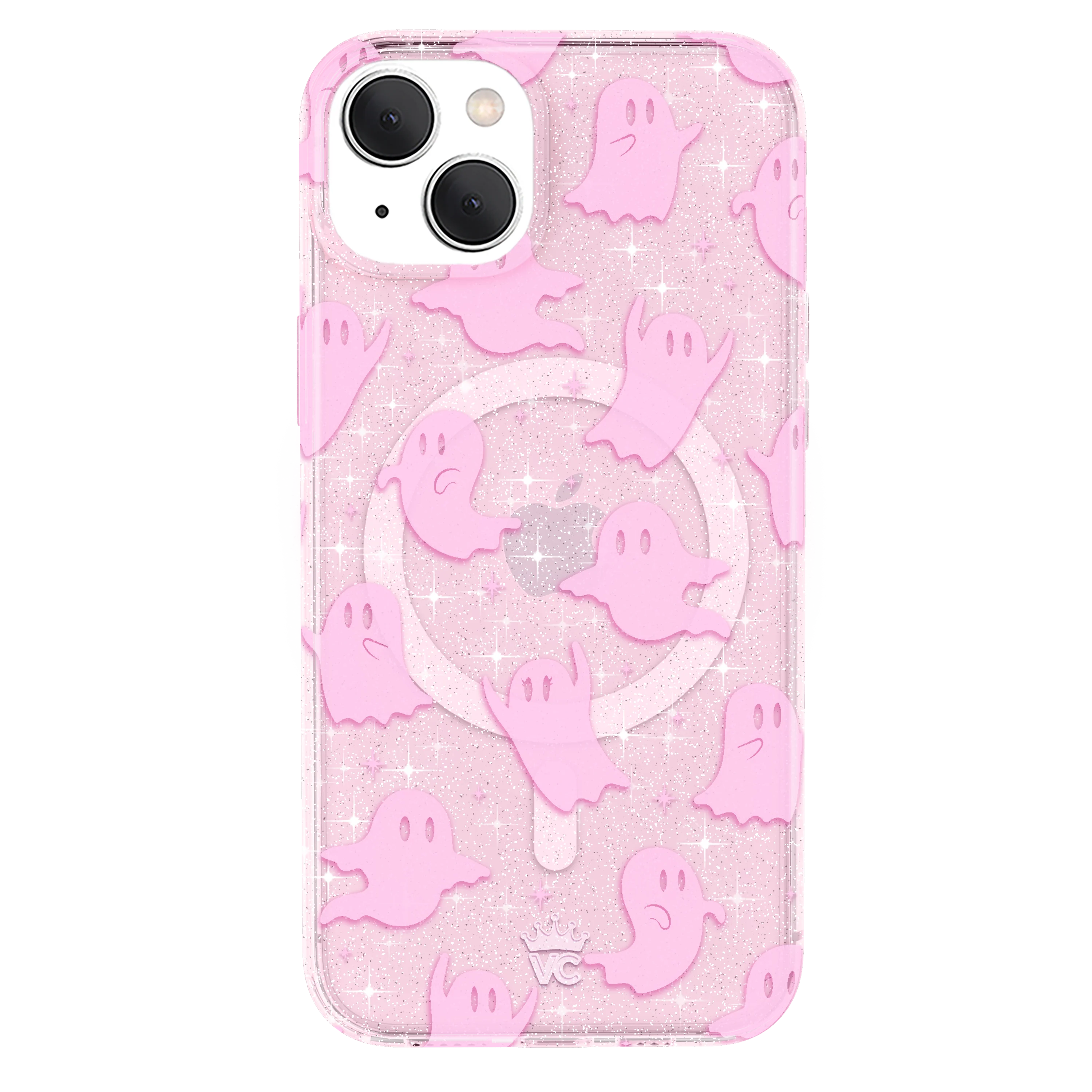 Ghosted Pink Glitter iPhone Case
