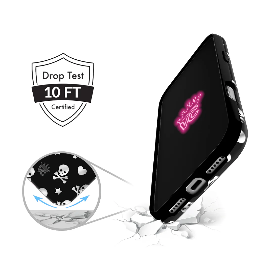 Chrome Skulls iPhone Case