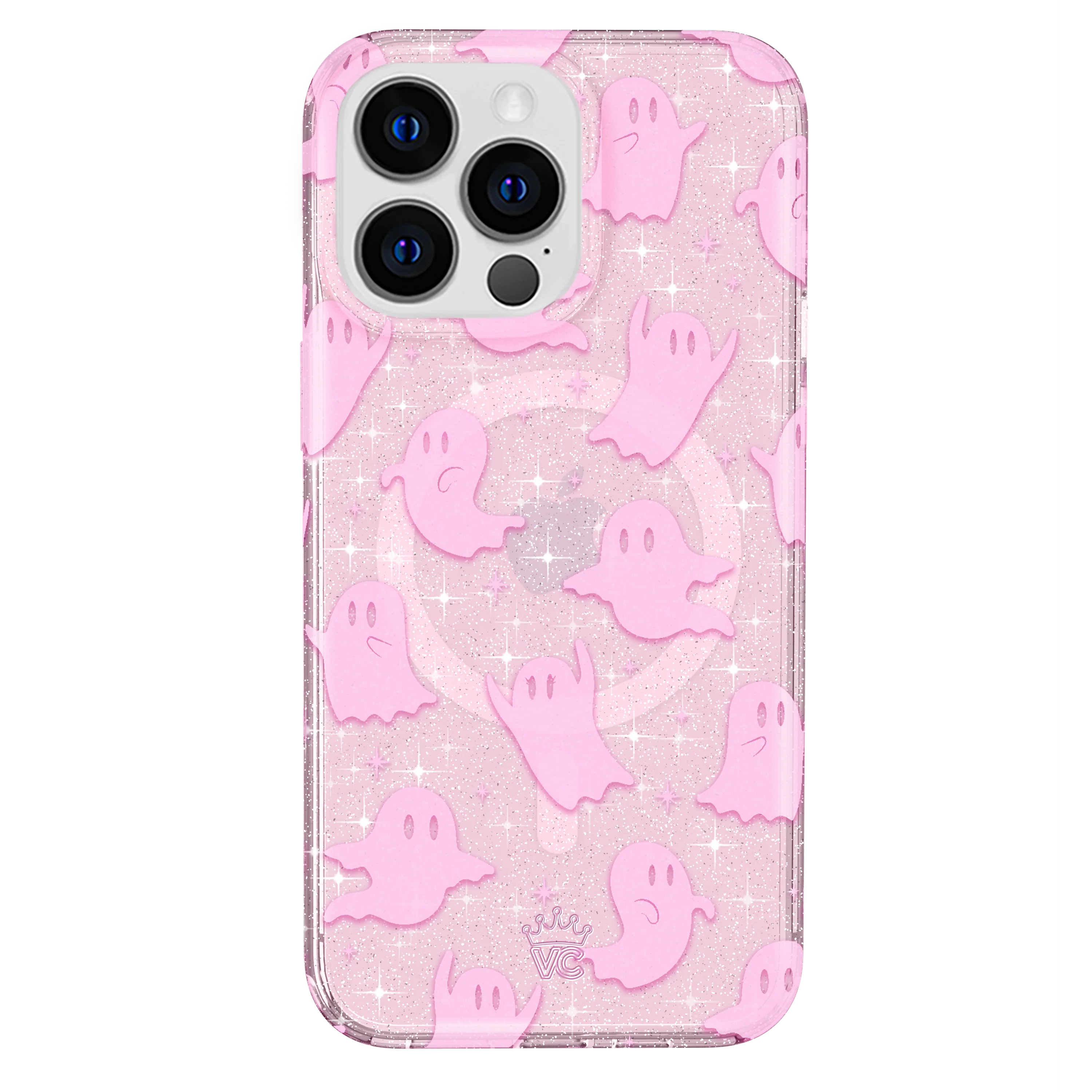 Ghosted Pink Glitter iPhone Case