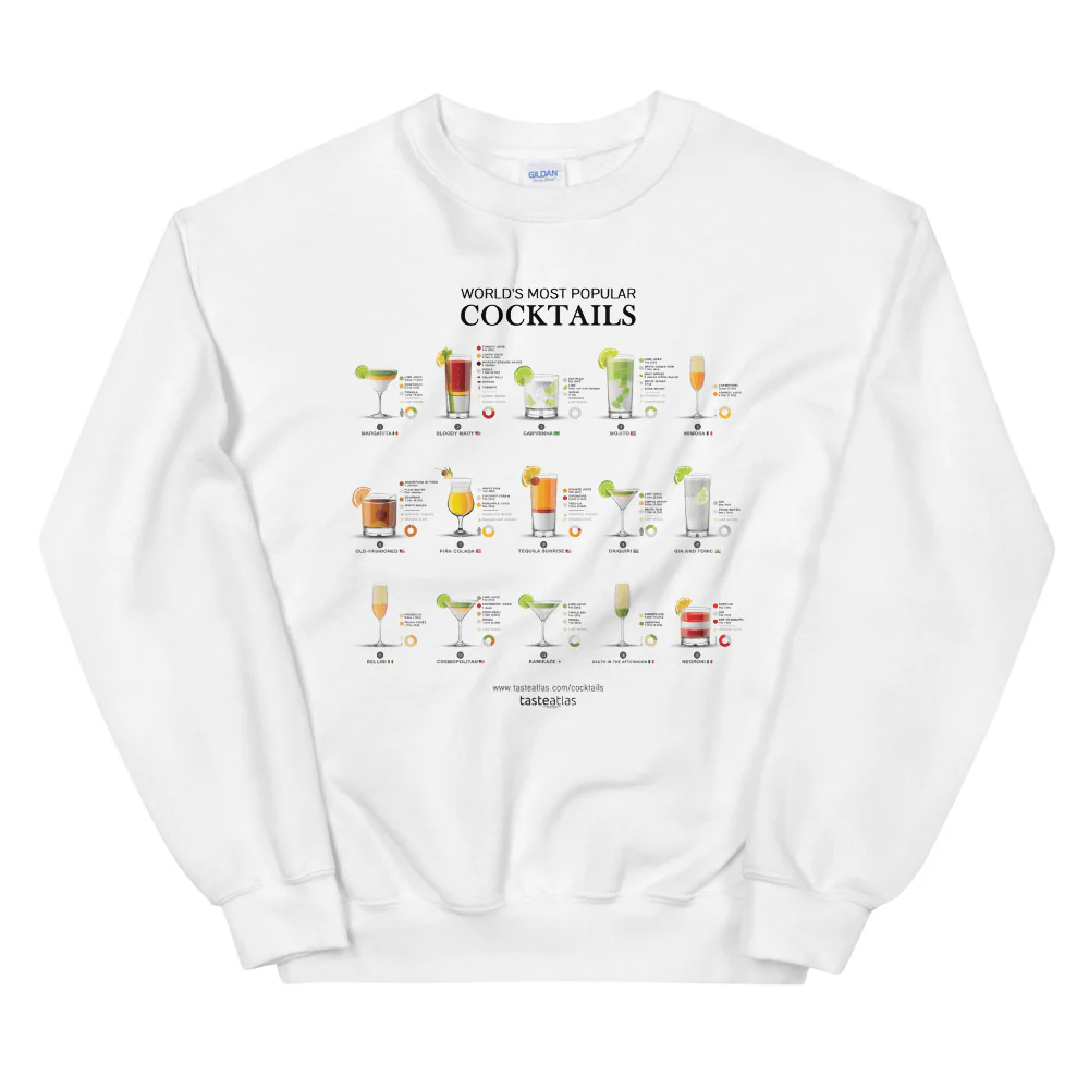 World's Most Popular Cocktails Unisex Sweatshirt