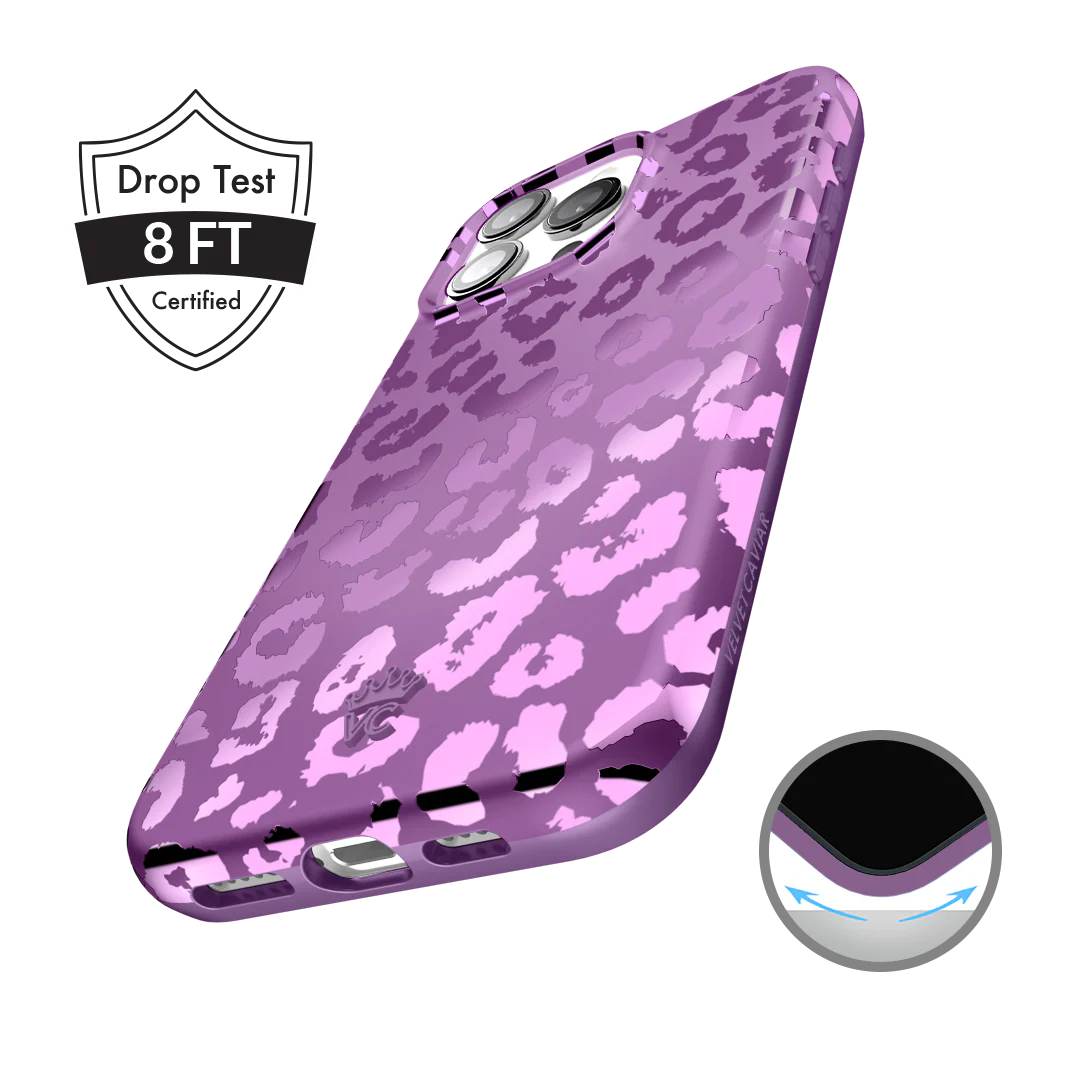 Amethyst Leopard iPhone Case