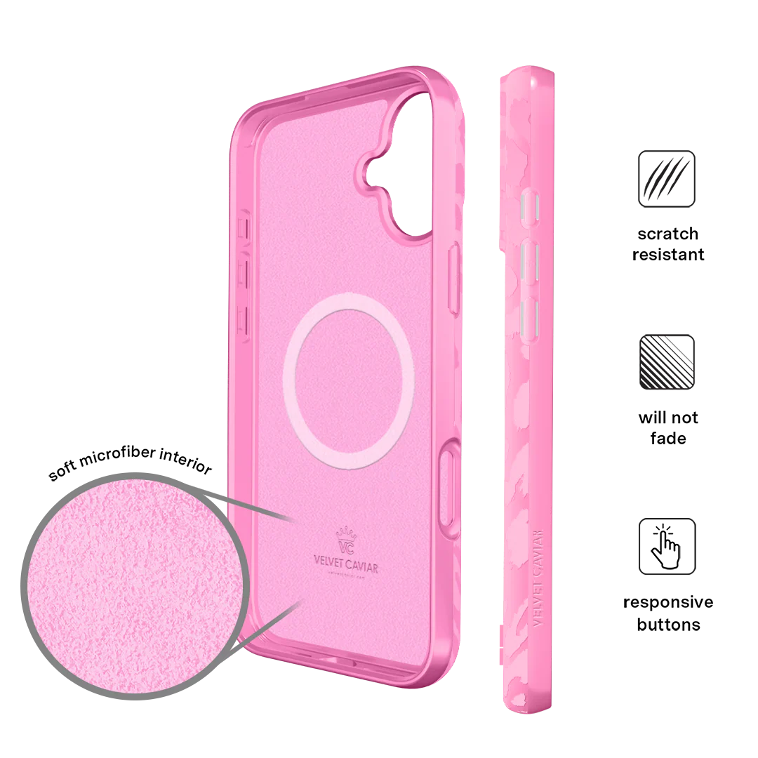 Hot Pink Leopard iPhone Case