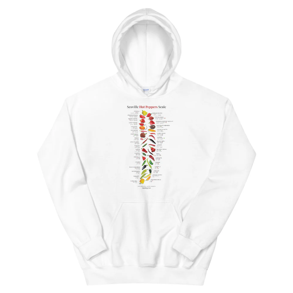 Scoville Hot Peppers Scale Unisex Hoodie