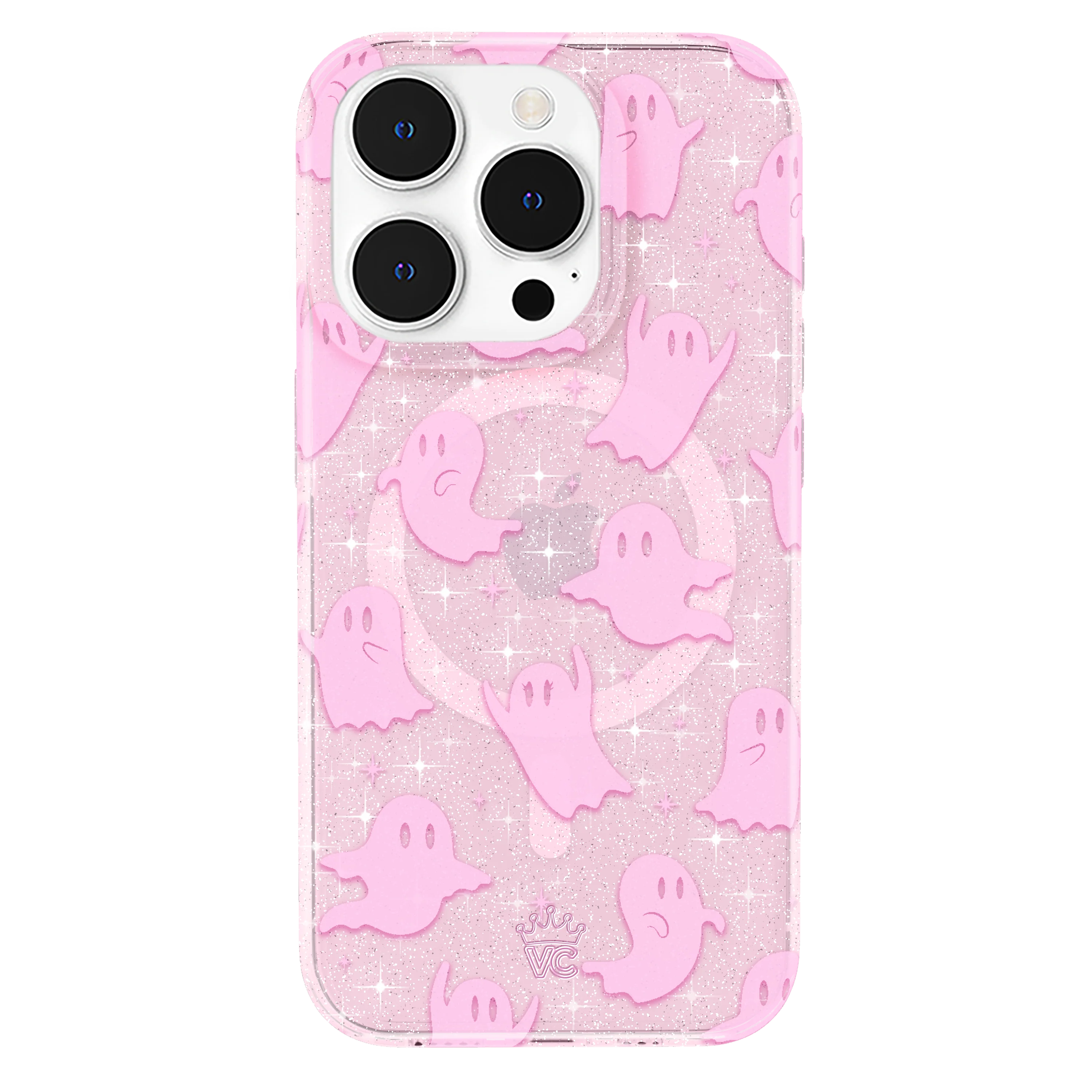 Ghosted Pink Glitter iPhone Case