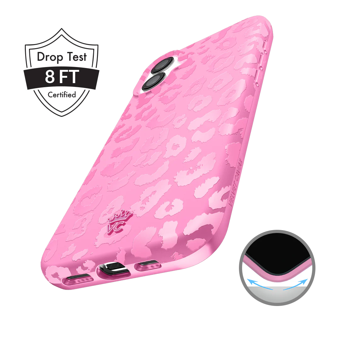 Hot Pink Leopard iPhone Case
