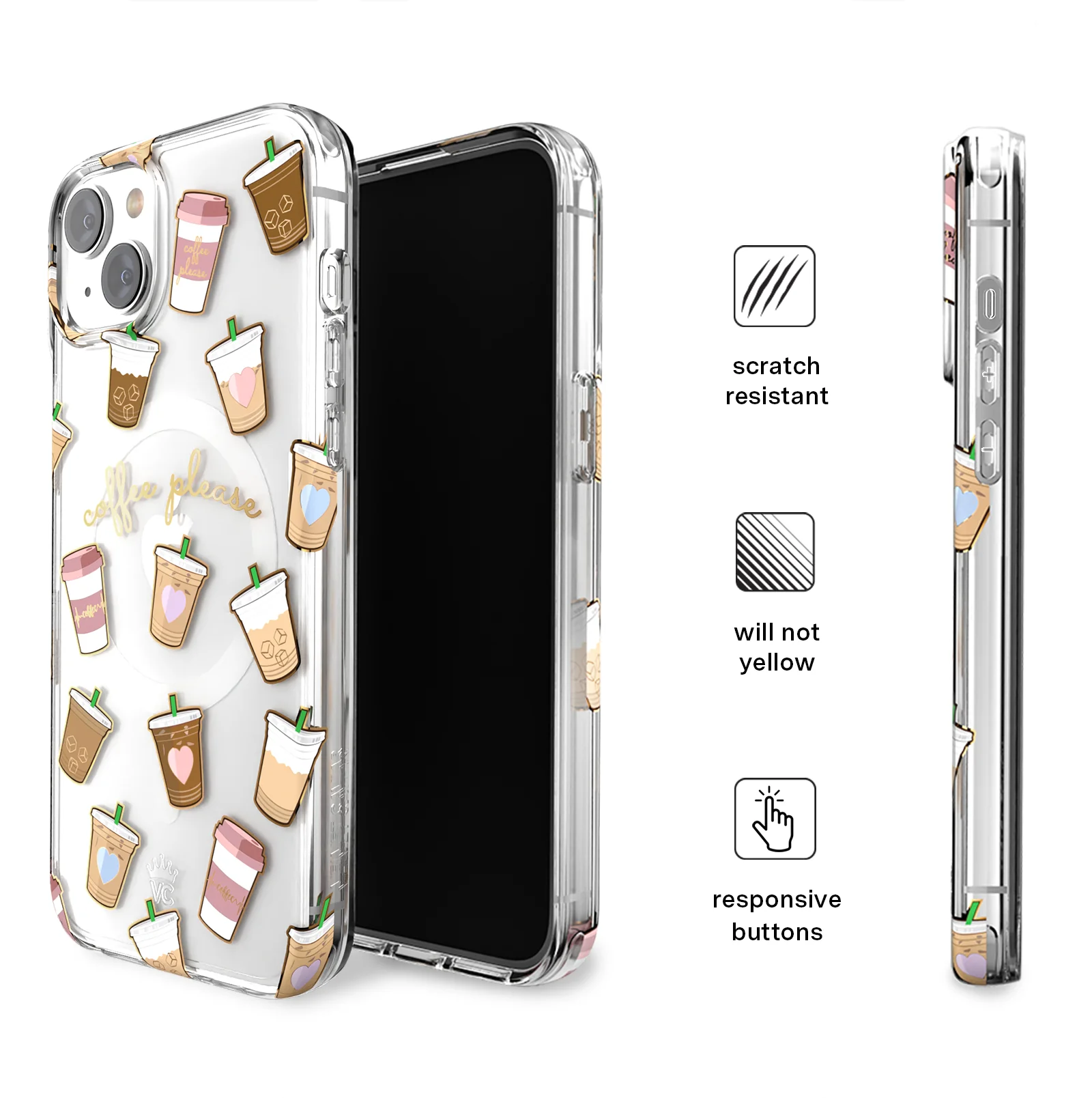 Coffee First iPhone Case