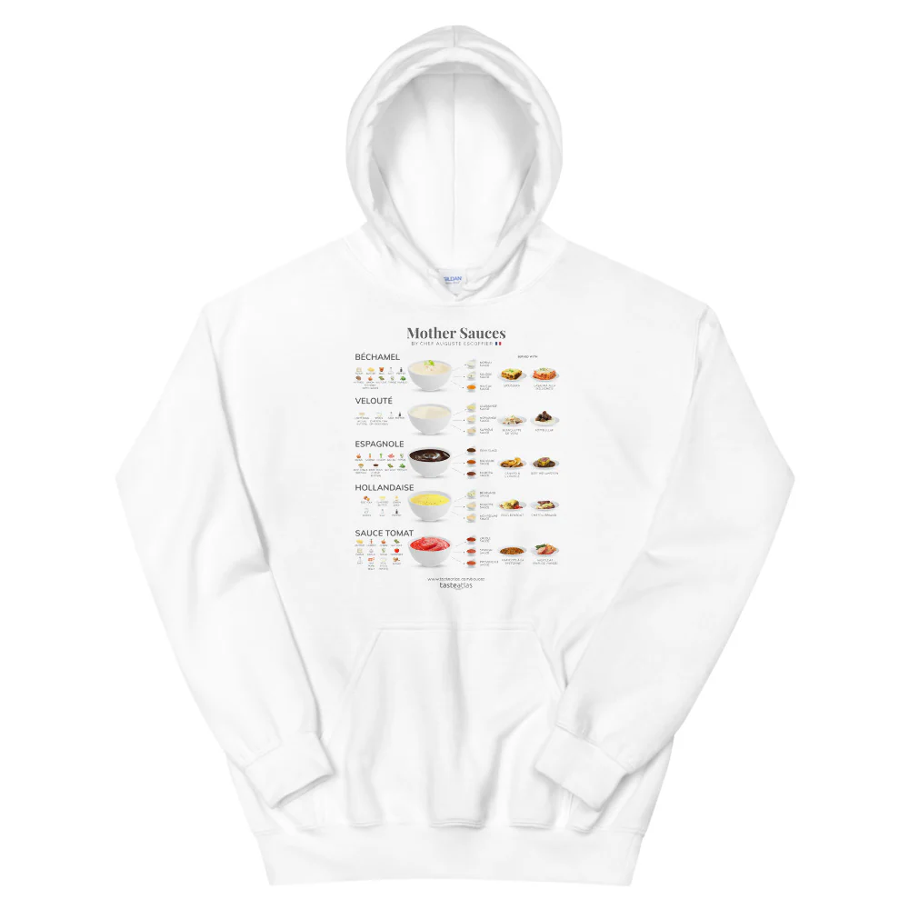 Mother Sauces By Chef Auguste Escoffier Unisex Hoodie