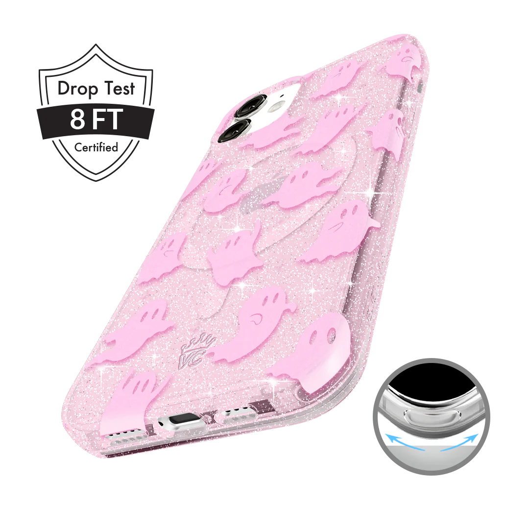 Ghosted Pink Glitter iPhone Case