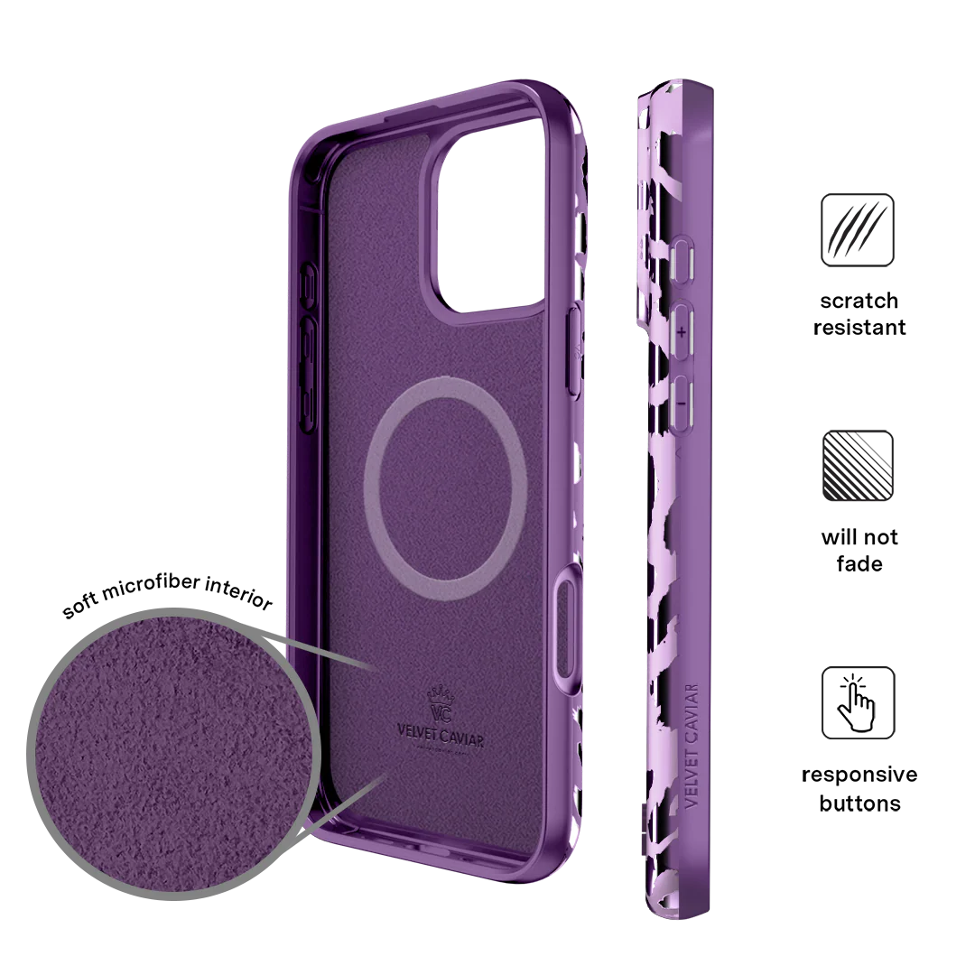 Amethyst Leopard iPhone Case