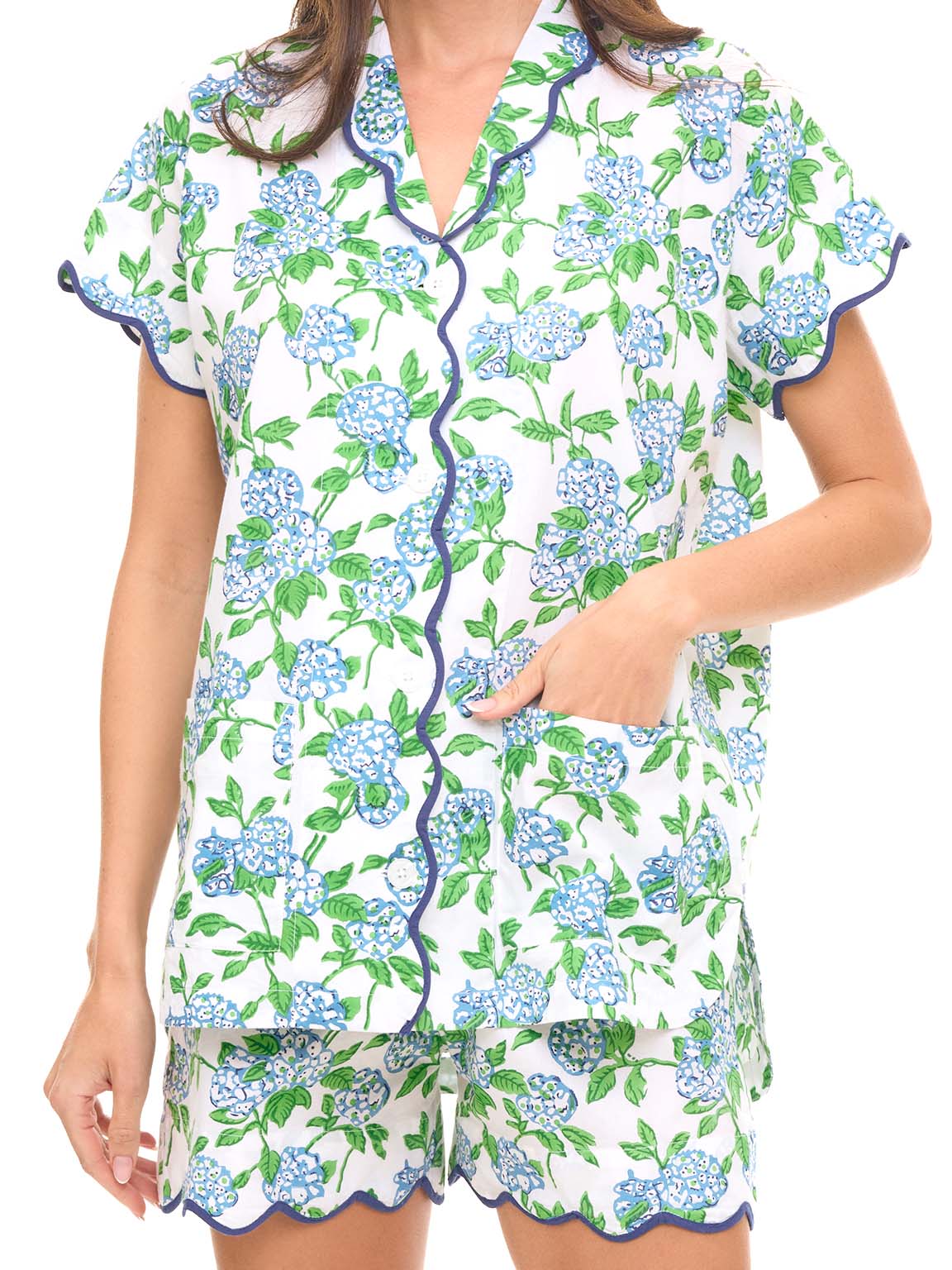Hydrangea S/S Pajamas with Shorts