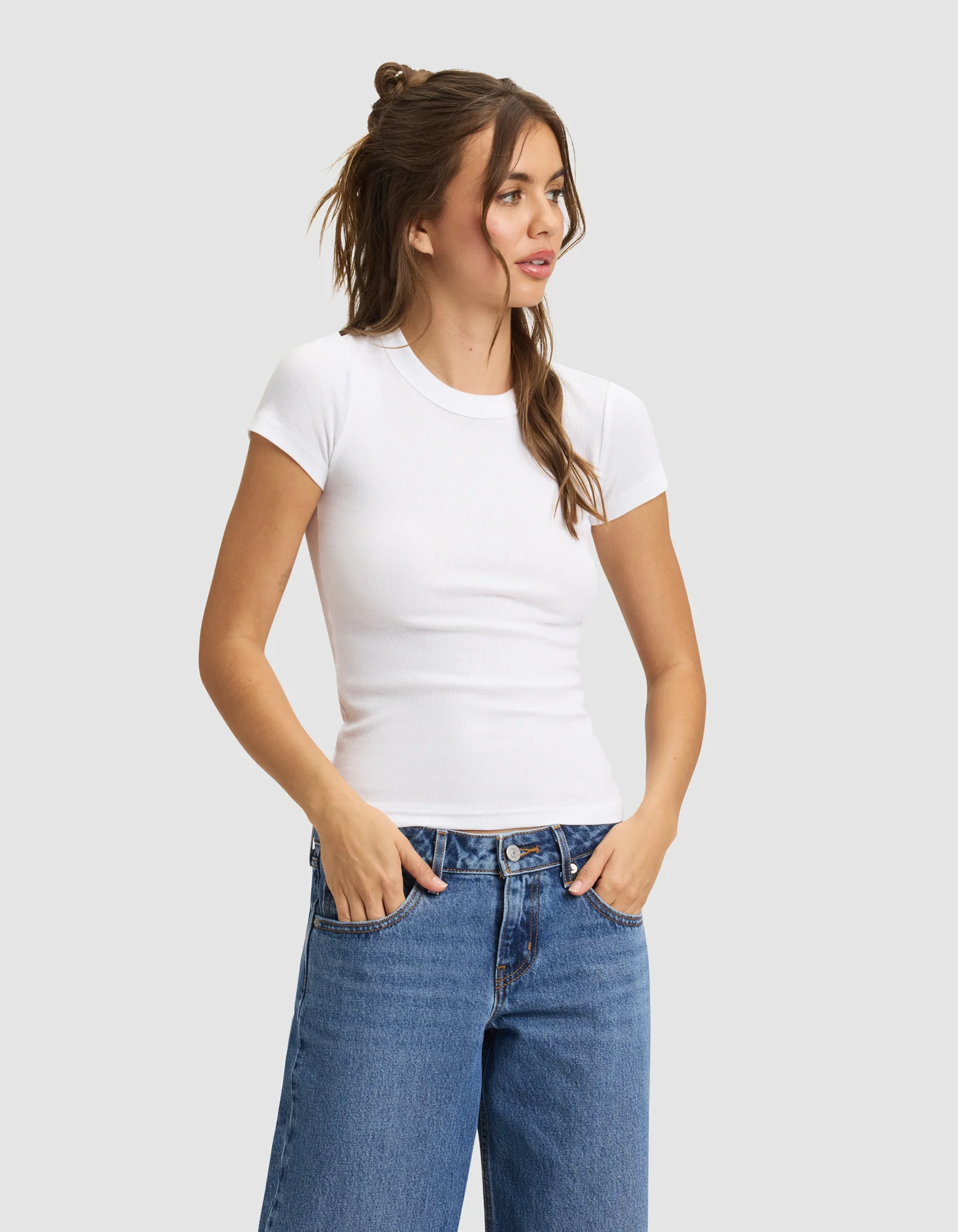 Women's Fine Ribbed Tee