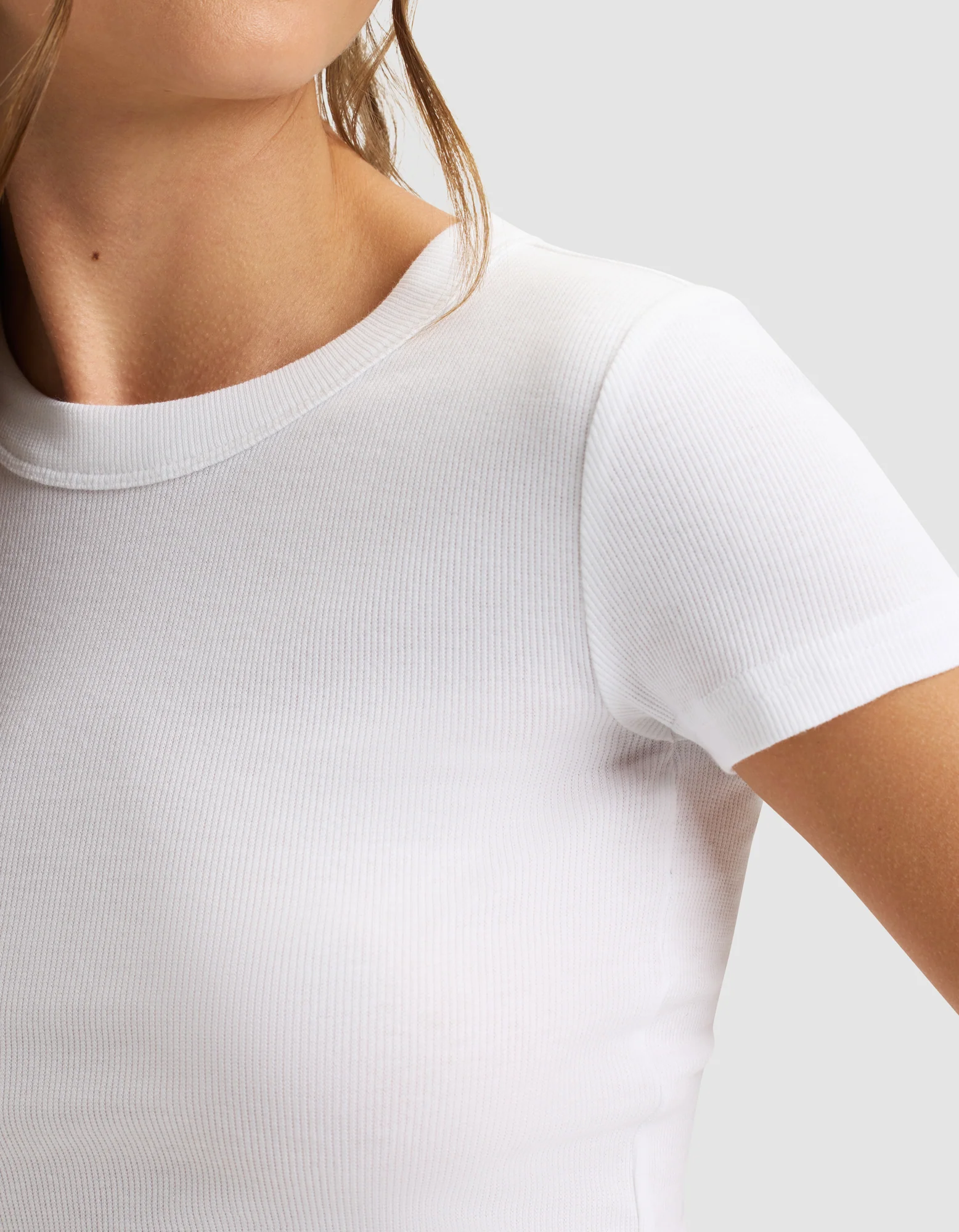 Women's Fine Ribbed Tee