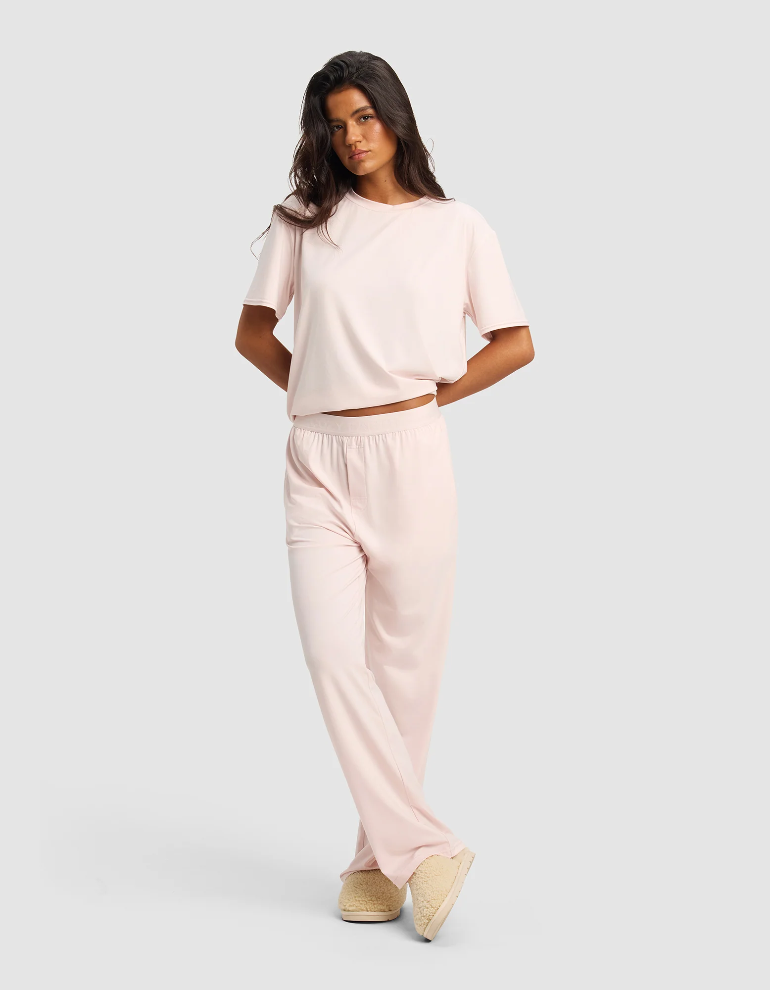 Women's First Layer Pajama Short Sleeve Tee & Pant Set