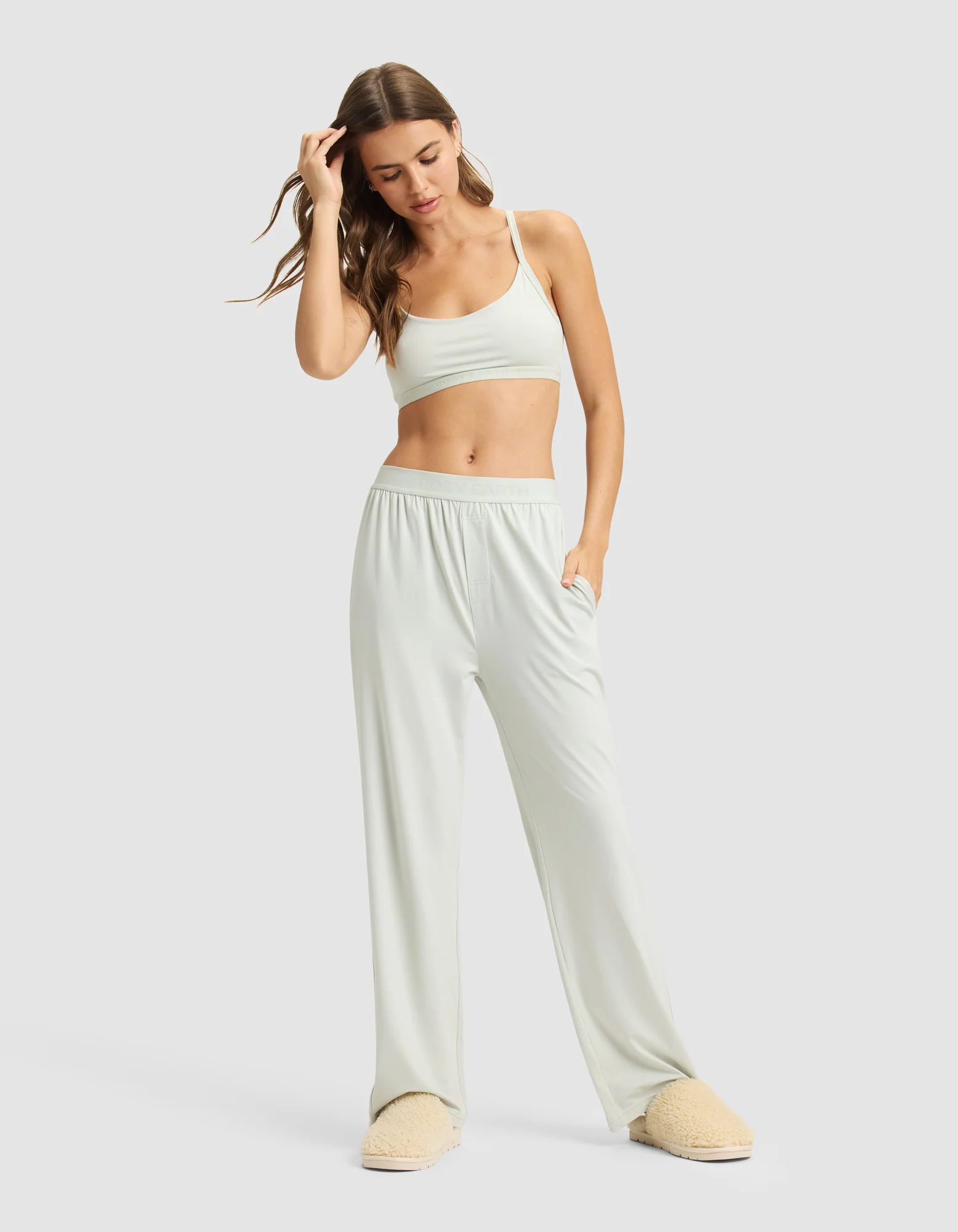 Women's First Layer Pajama Soft Bra & Pant Set