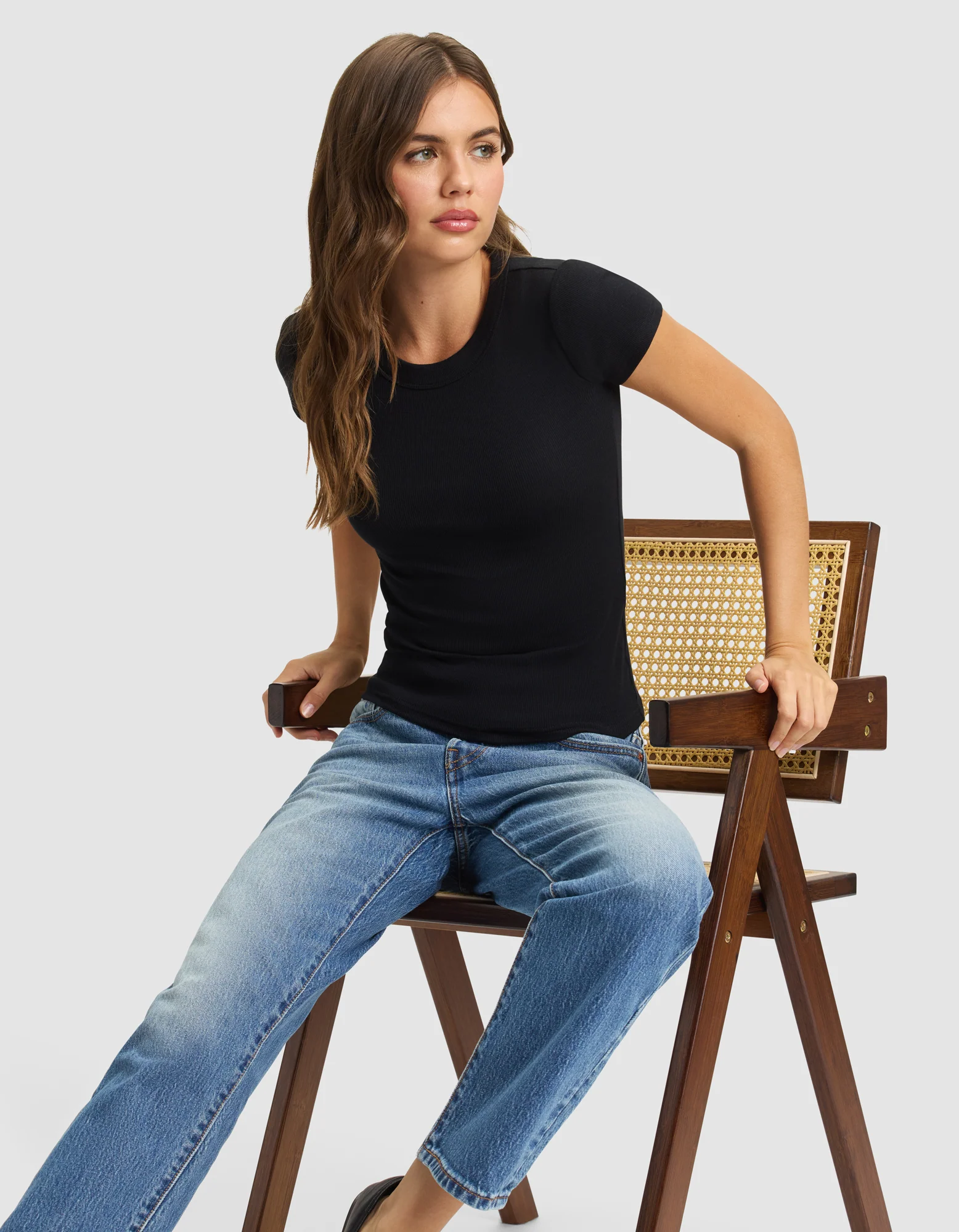 Women's Fine Ribbed Tee