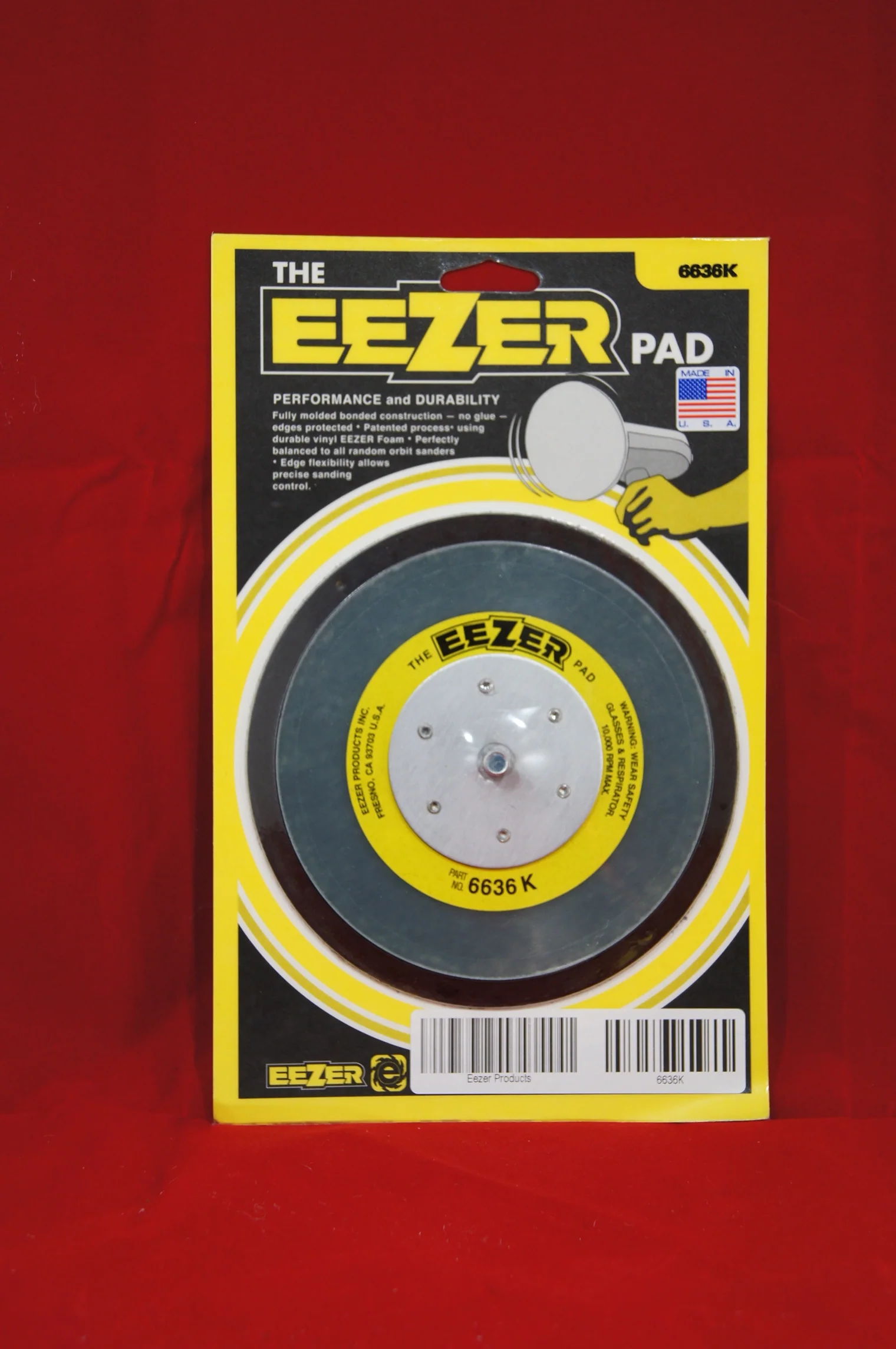 Eezer 6636k Velcro 6 DA Sanding Pad