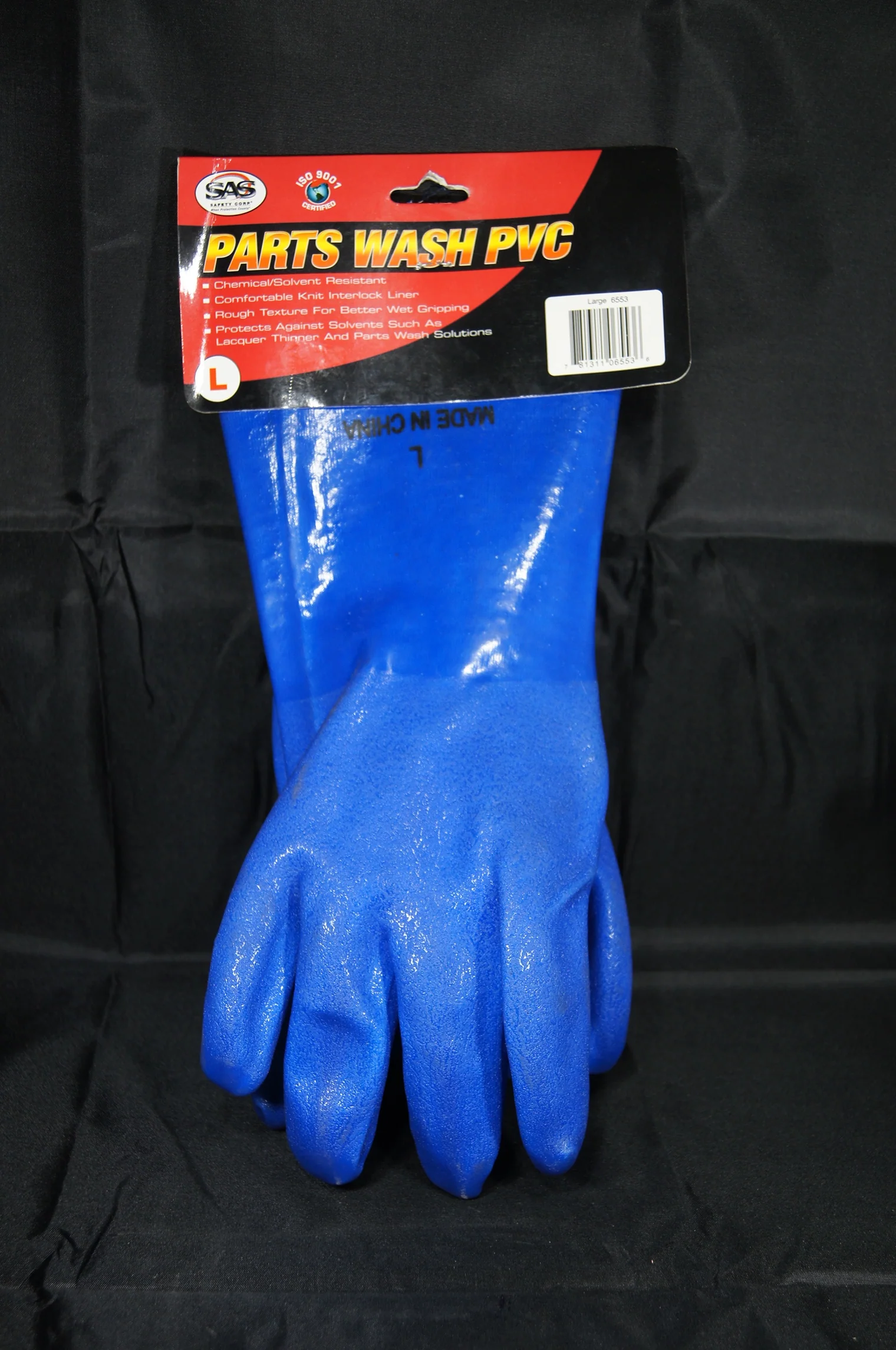SAS Parts Washing PVC Gloves 6553