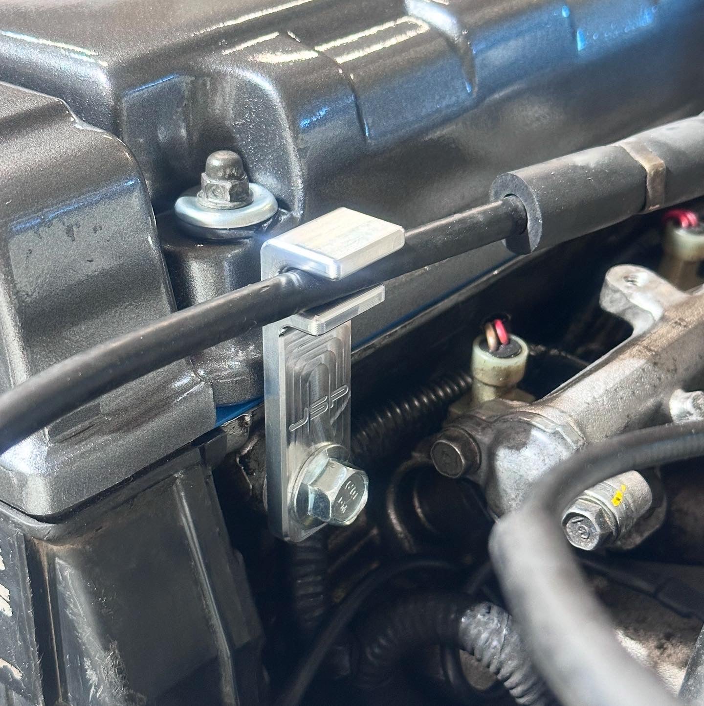 JSP LHD EF B-Series clutch cable bracket