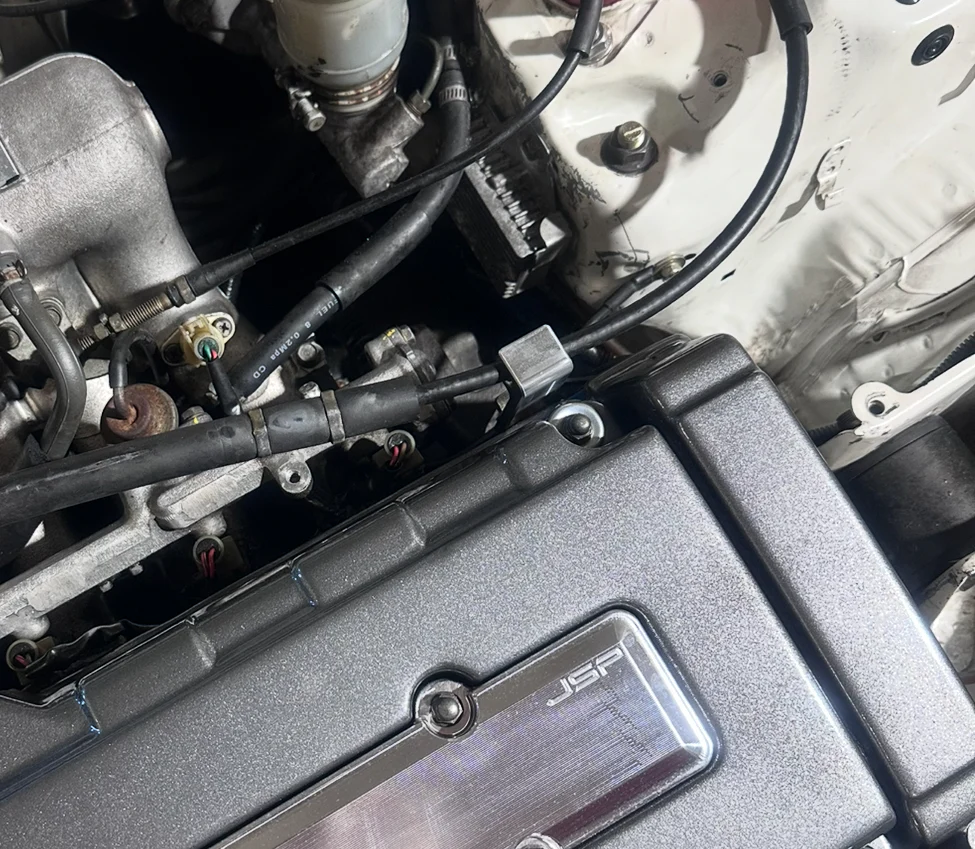 JSP LHD EF B-Series clutch cable bracket