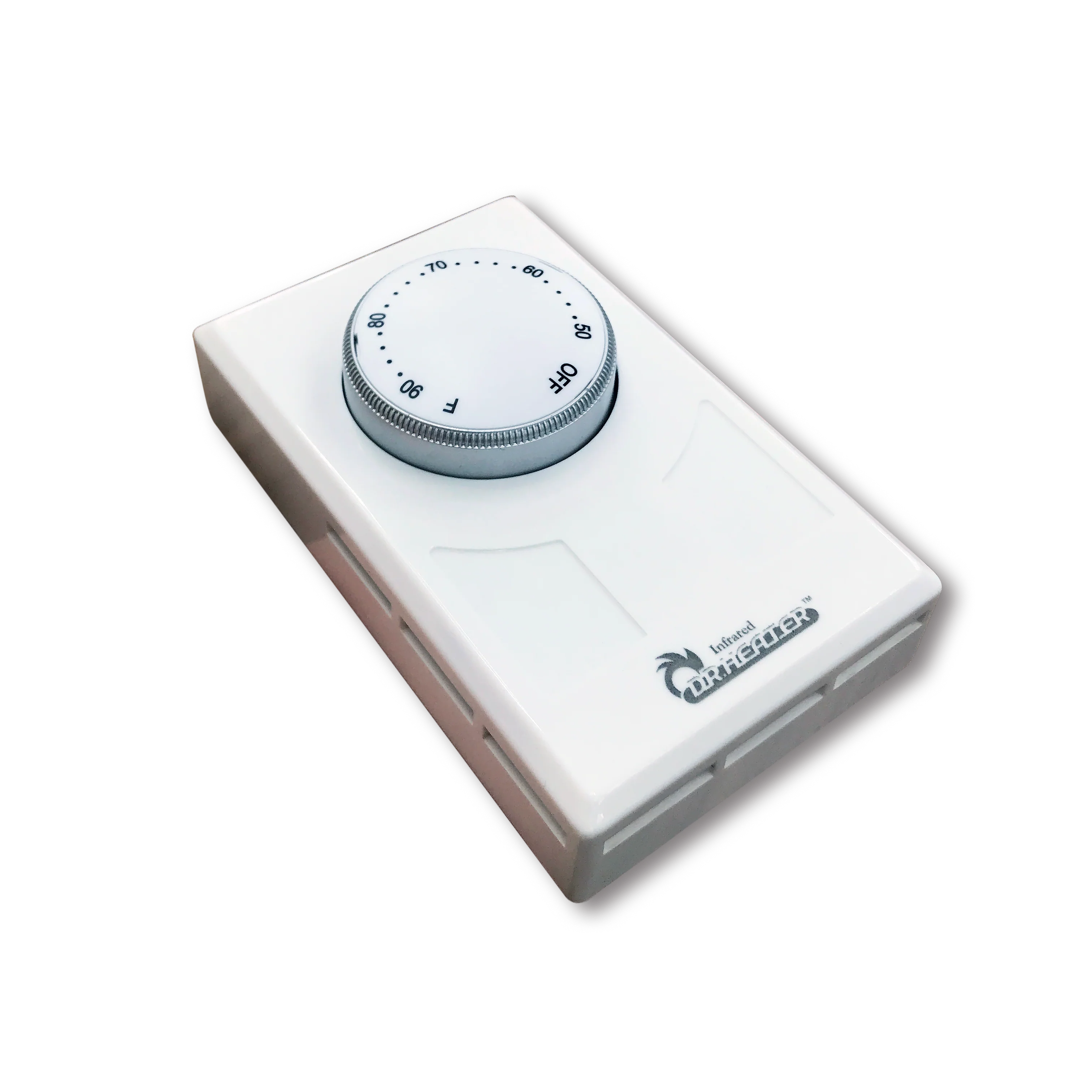 Dr. Infrared Heater DR-001 Wall Thermostat 4 wires single or Double poles 120-277V 3360-7756W, White