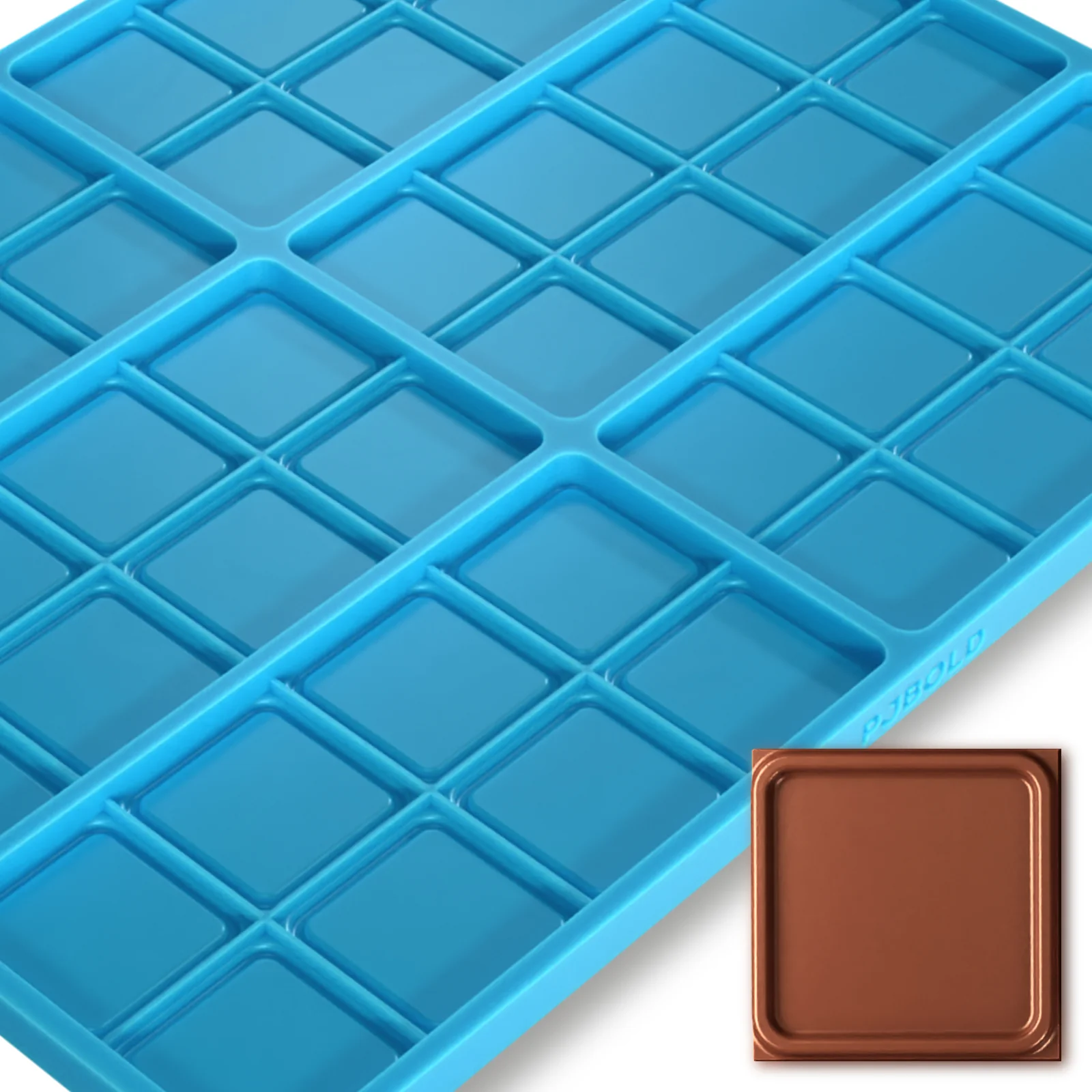 Plain Candy Bar Mold, 6 Cavity for Gummies, Chocolates & Candies