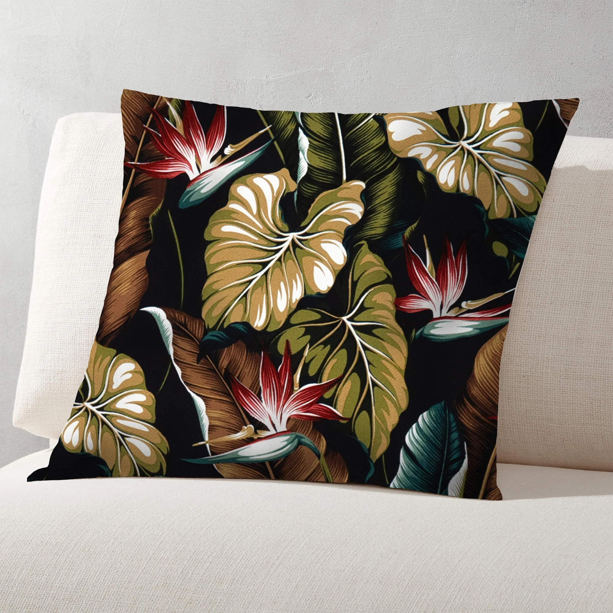 Bird Of Paradise Black Crepe