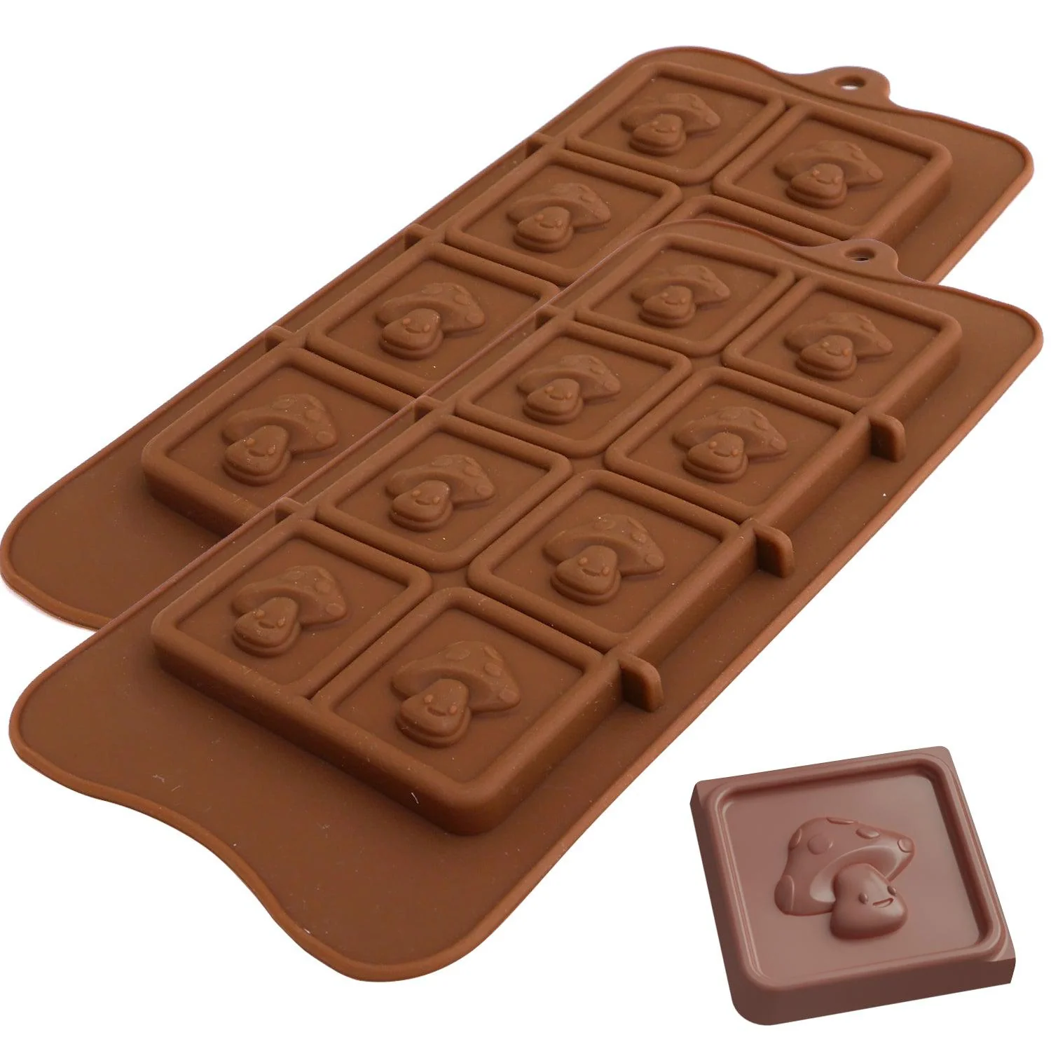 Mushroom Chocolate Mold Silicone (2-Pack)
