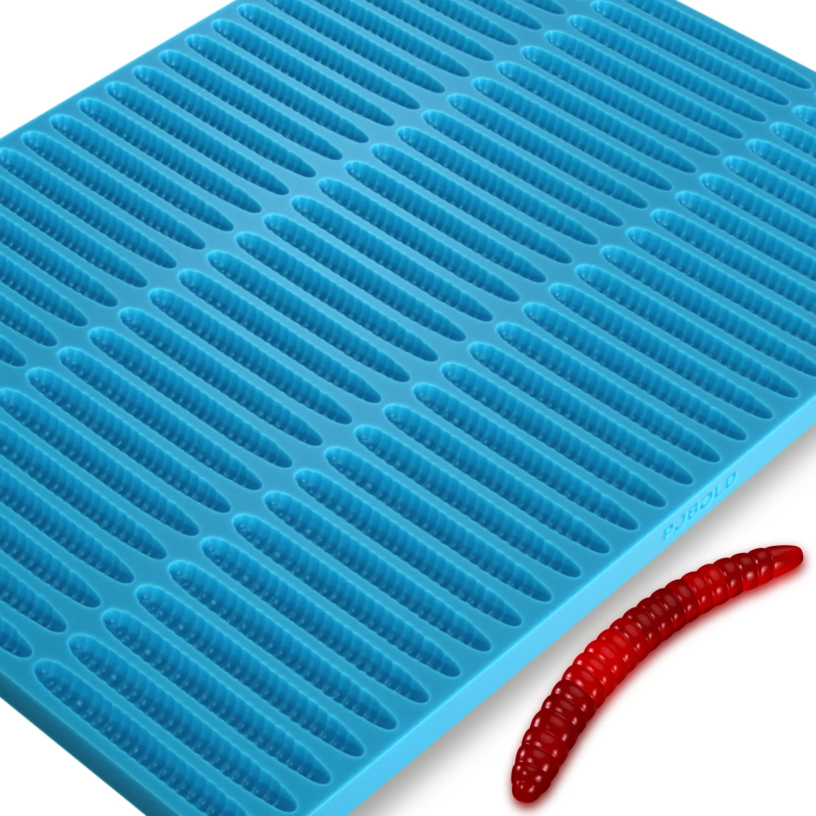 Gummy Worm Mold Silicone, 4mL, 87 Cavity, Half Sheet