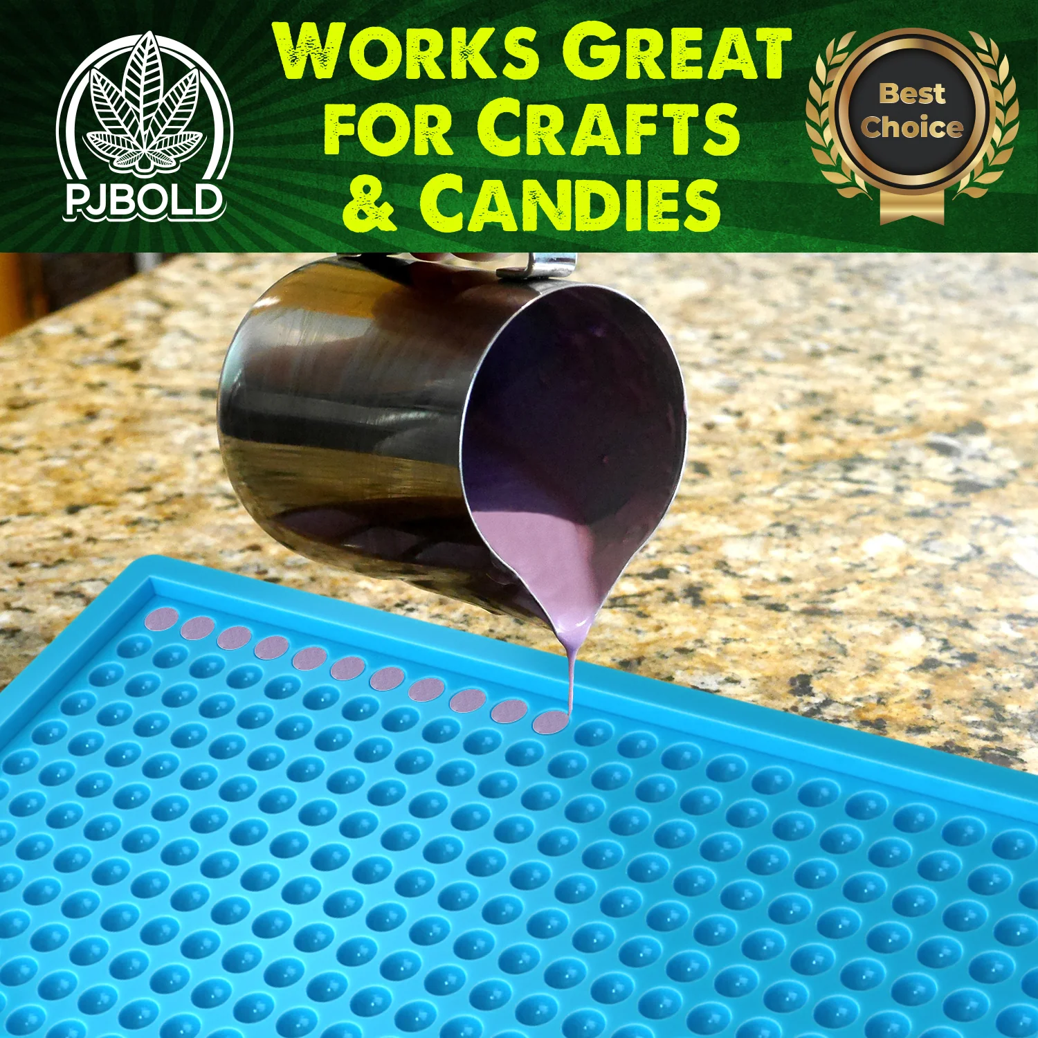 Half Dome Wax Melt, 0.54mL, 391 Cavity, Half Sheet for Candies, Chocolates & Gummies