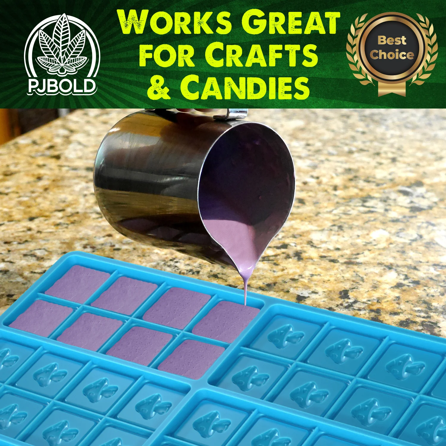 Mushroom Candy Bar Mold, 6 Cavity