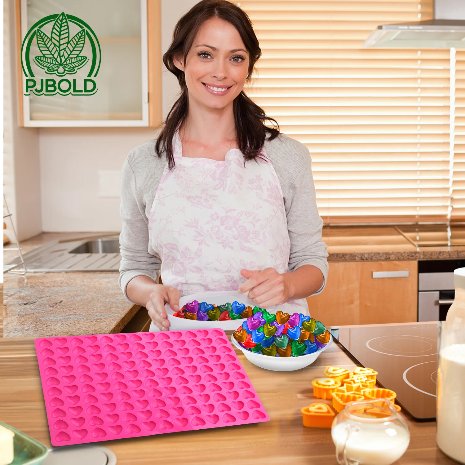 Heart Chocolate Mold Candy- Half Sheet