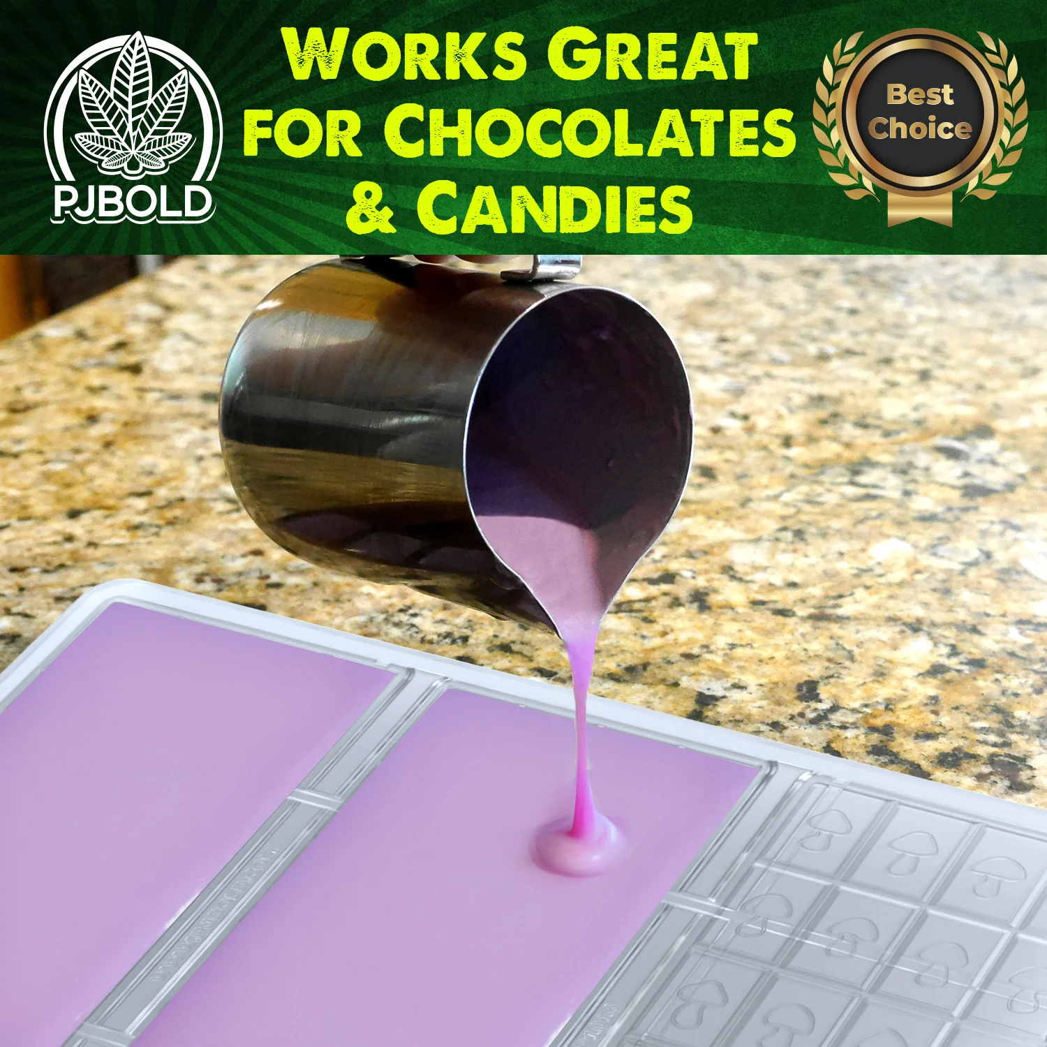 Mushroom, Polycarbonate Chocolate Mold, 88mL (114 gram), 24 Piece Bar