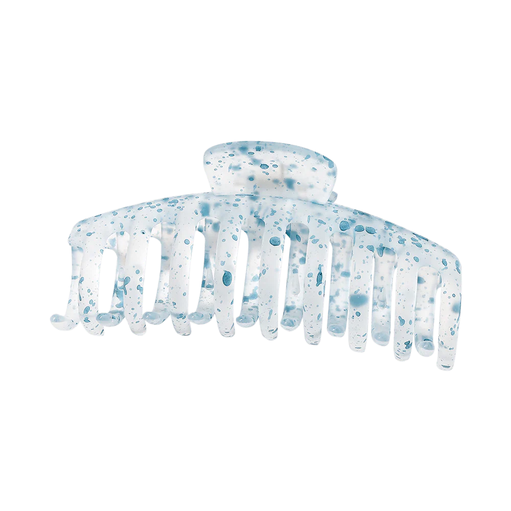 Large Watercolor Barrel Claw Clip