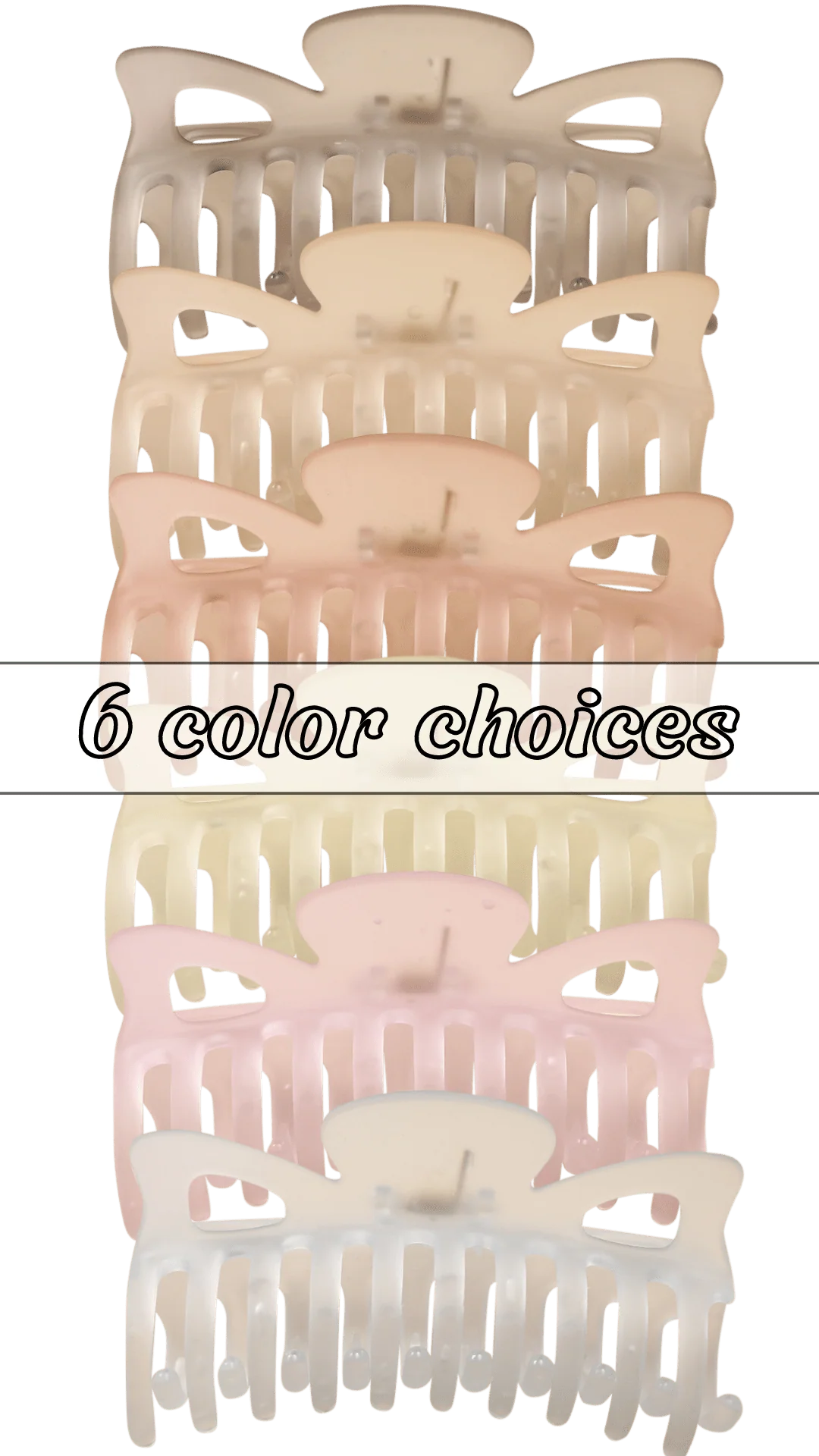 Large Jelly Classic Claw Clip