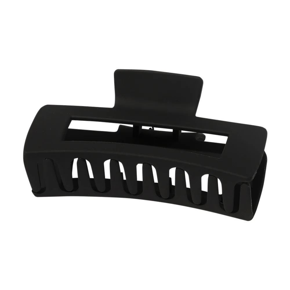 Large Matte Rectangle Cutout Claw Clip