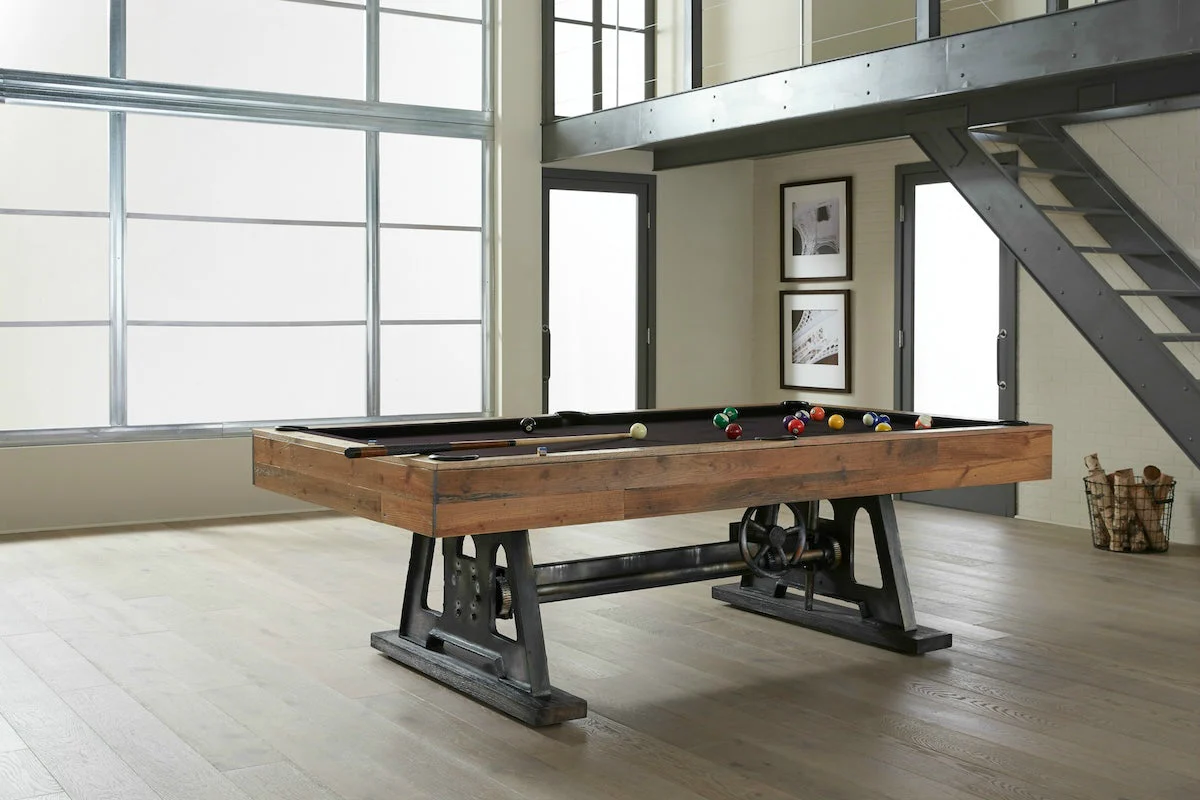 Da Vinci Slate Pool Table | Reclaimed Brown Finish | American Heritage