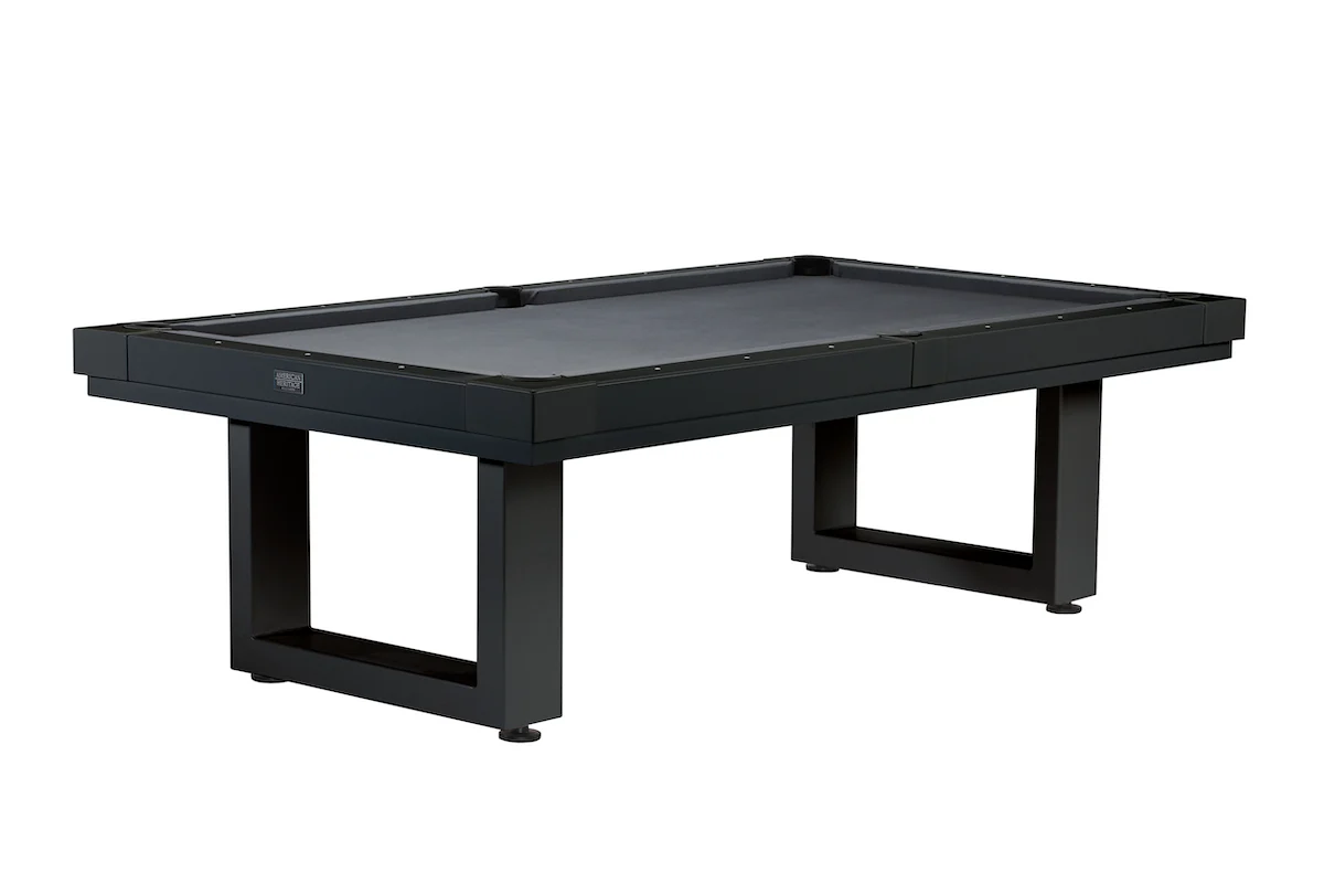 Lanai 8’ Outdoor Pool Table | Obsidian Black | American Heritage