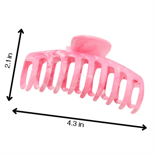 Large Marble Barrel Claw Clip