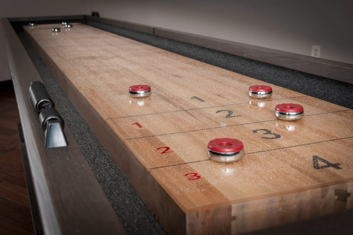 Quest Shuffleboard Table | Glacier Finish | American Heritage