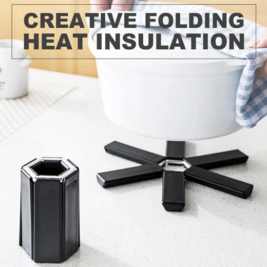 4 Pcs Creative Folding Heat Insulation Pad