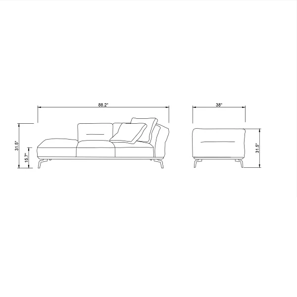 Merino Chaise Lounge