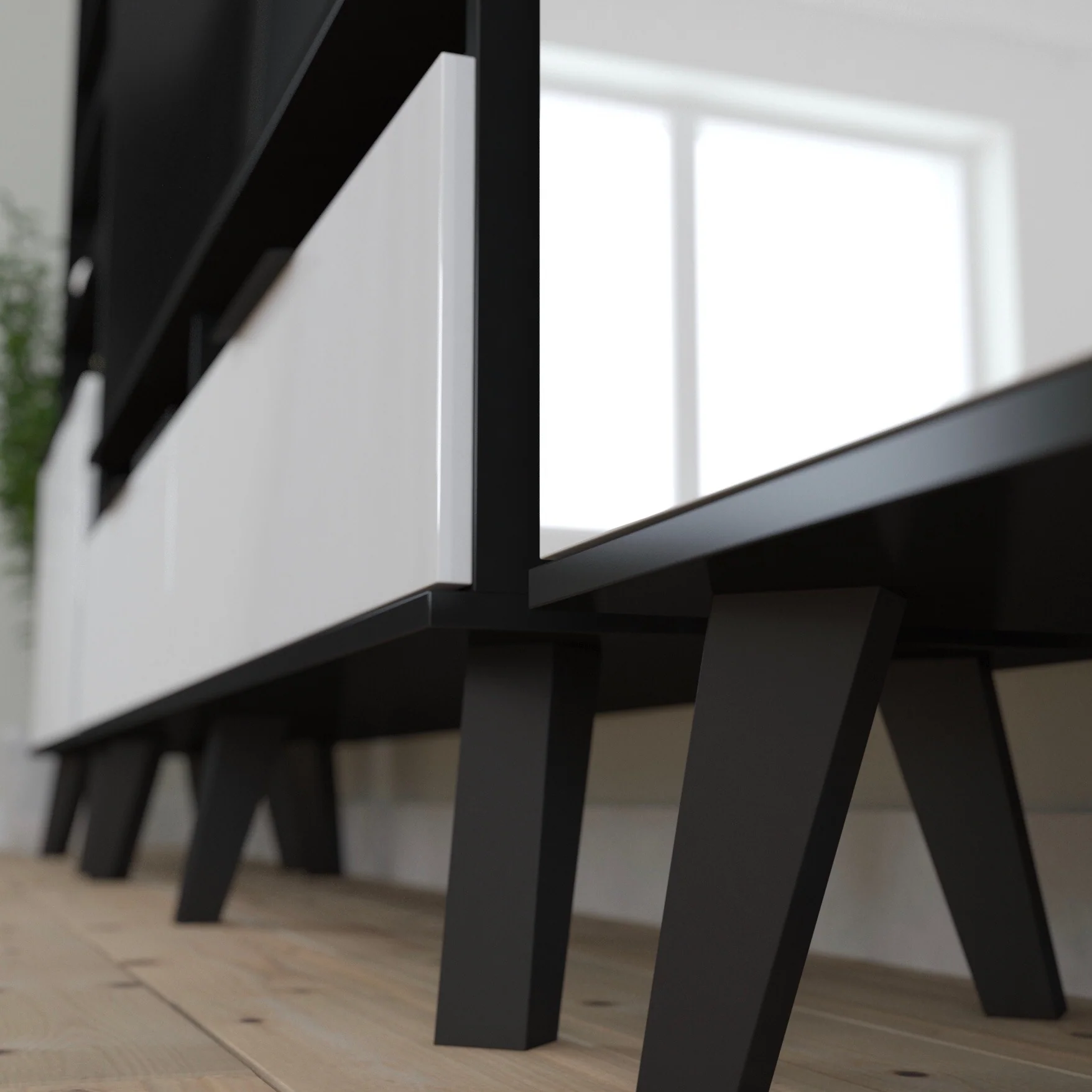 Sven High Gloss TV Stand, for TVs up to 88