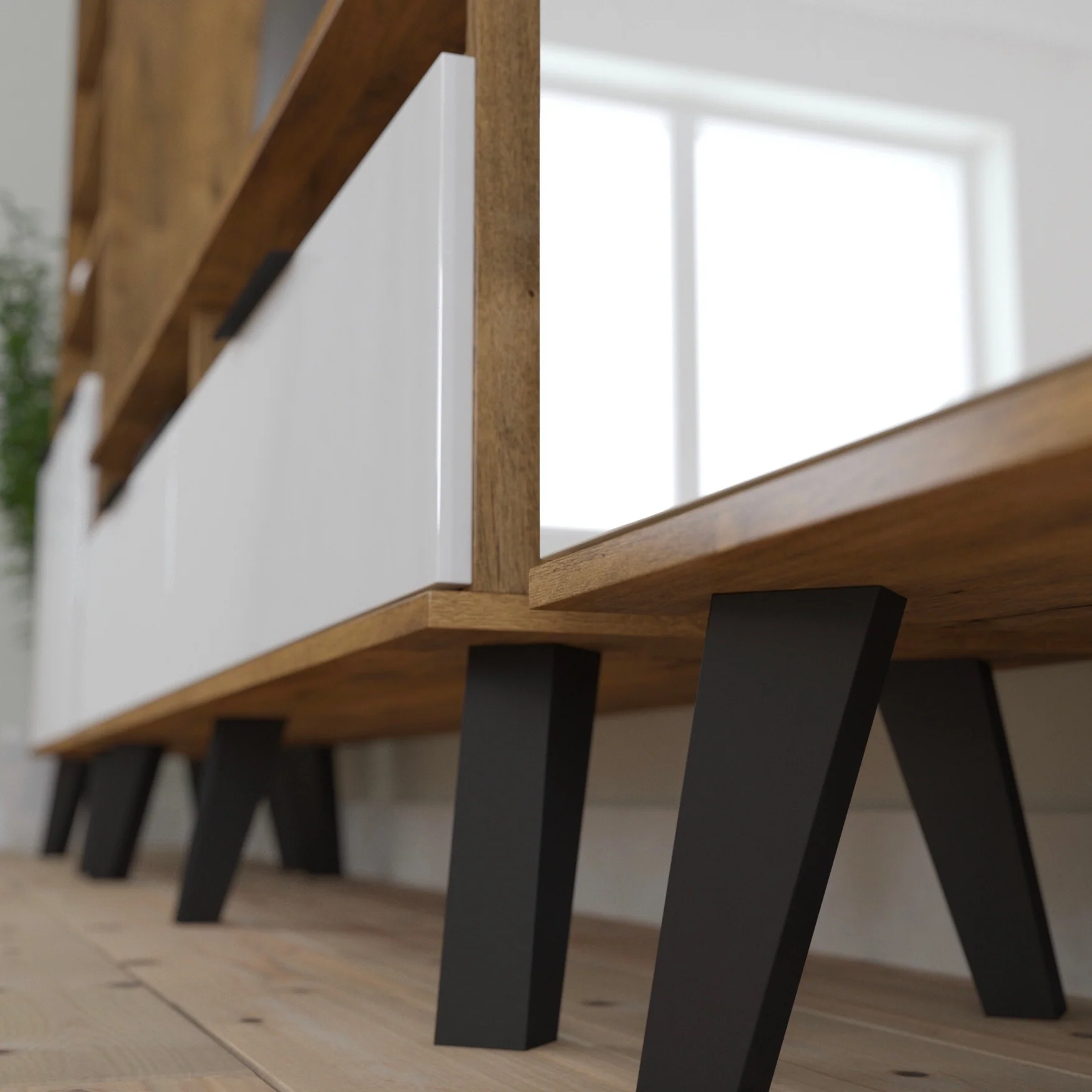 Sven High Gloss TV Stand, for TVs up to 88