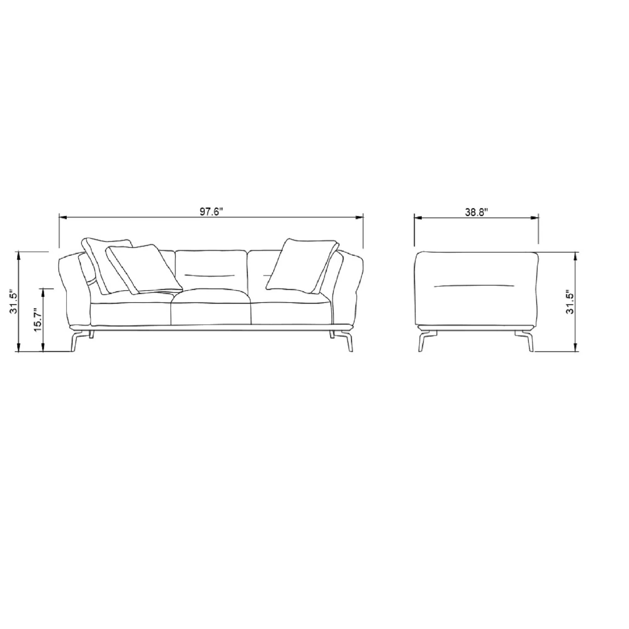 Merino 4 Seater Sofa