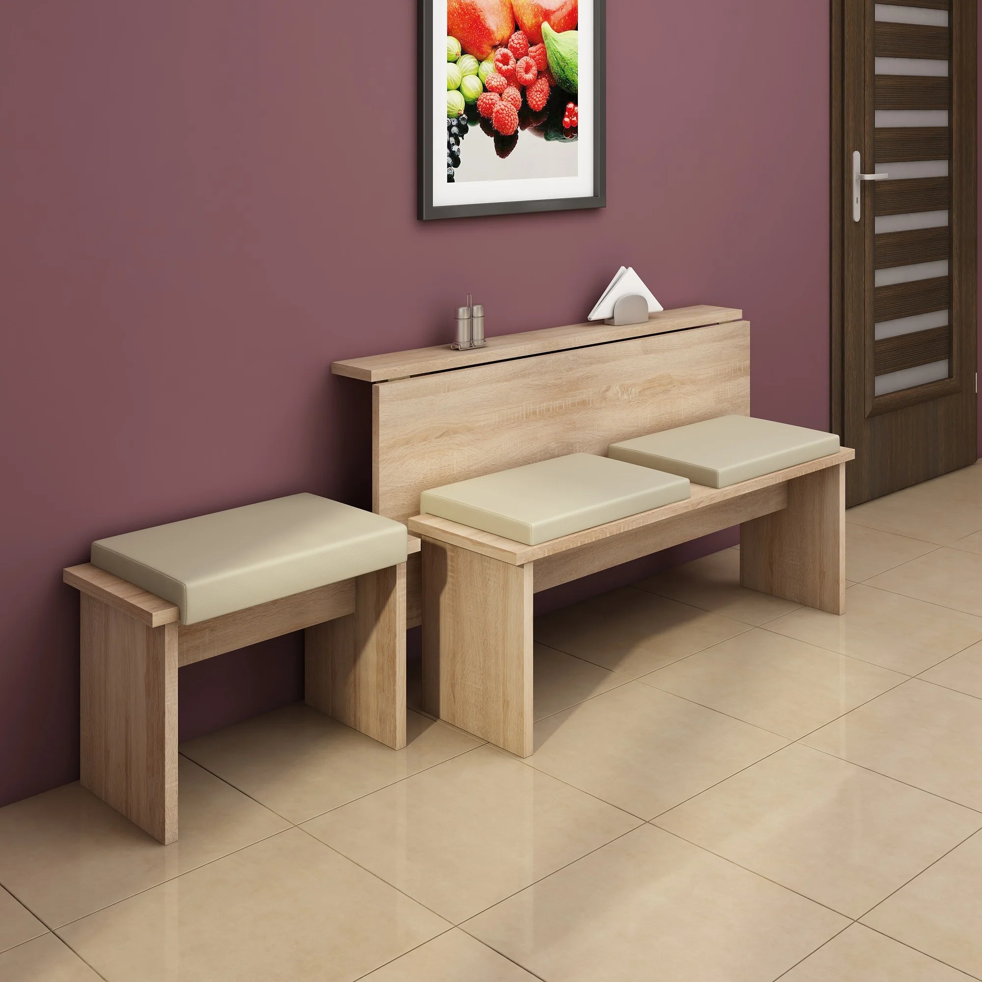 Expert F Wall-Mounted Drop Leaf Dining Table