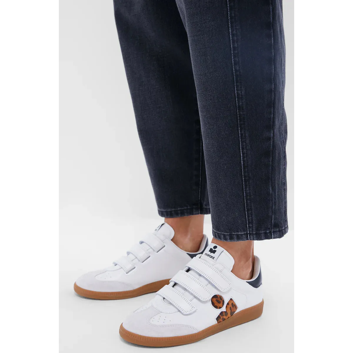 Beth Sneaker Ecru Leopard