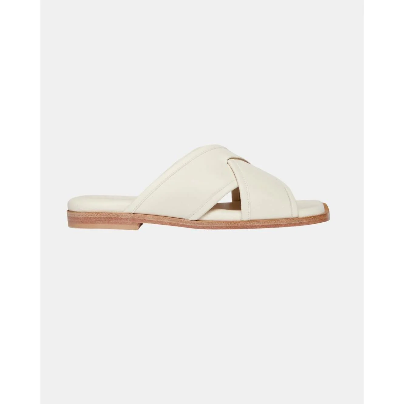 Marta Slide Dove White Calf